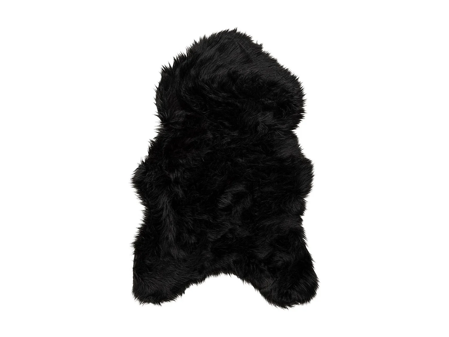 Tapis Imitation Fourrure "Katy" 60x90cm Noir