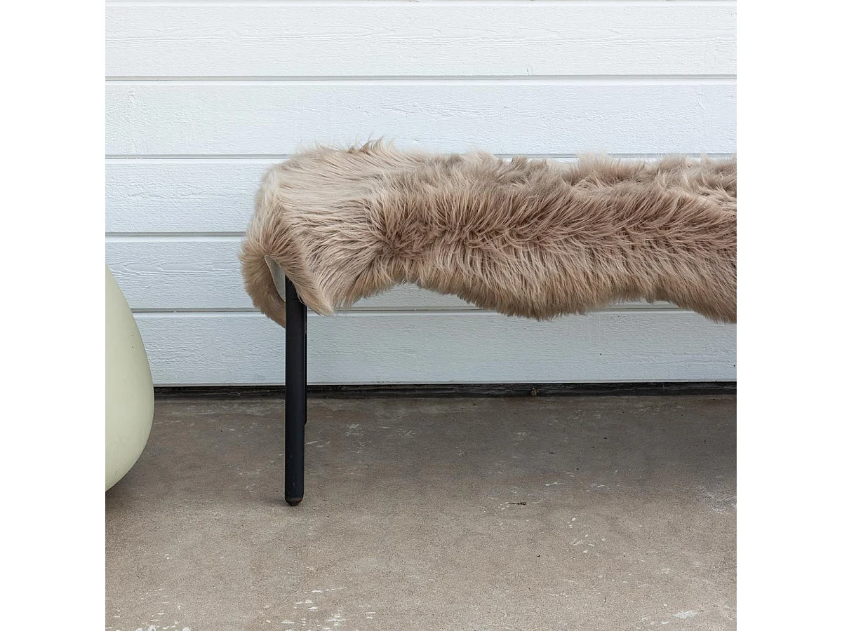 Tapis Imitation Fourrure "Katy" 55x180cm Marron