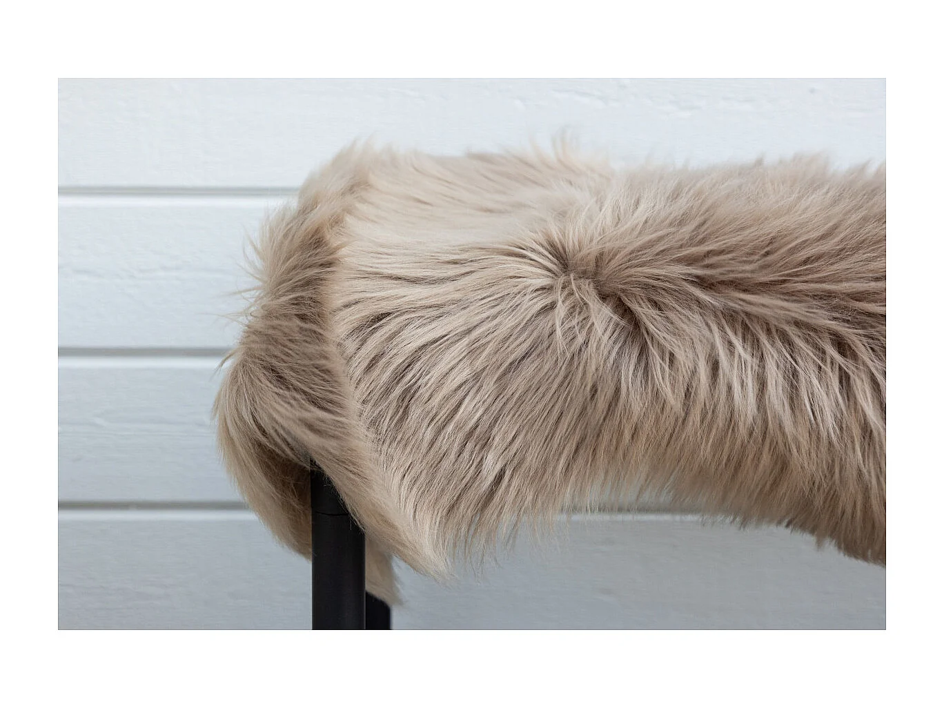 Tapis Imitation Fourrure "Katy" 55x180cm Marron