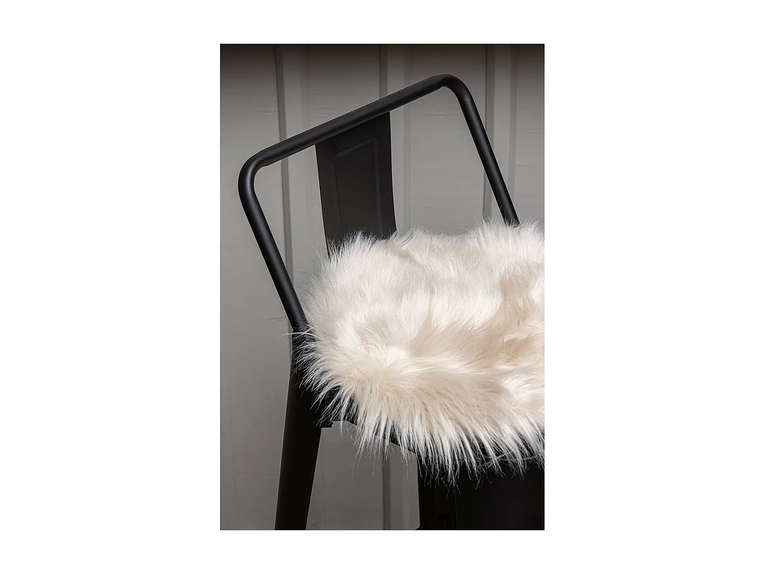 Katy Kunstfell Ø34cm Beige.