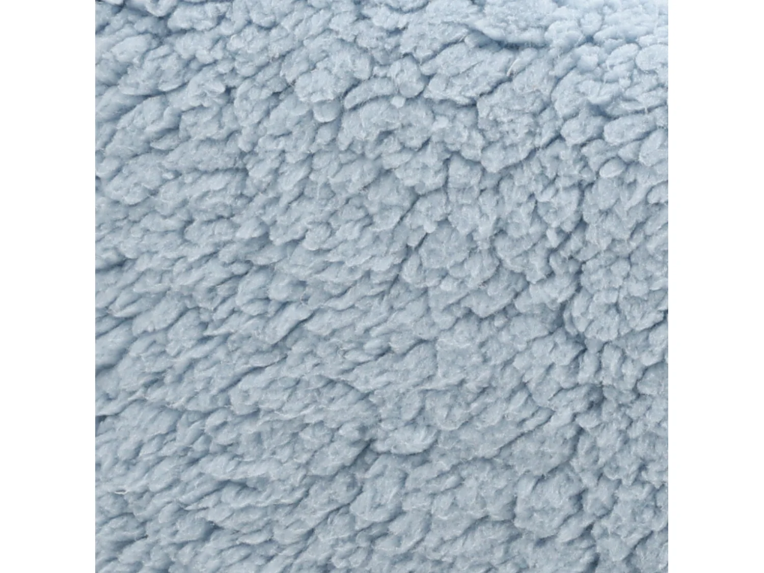 Pouf fauteuil enfant en polaire sherpa bleu givre