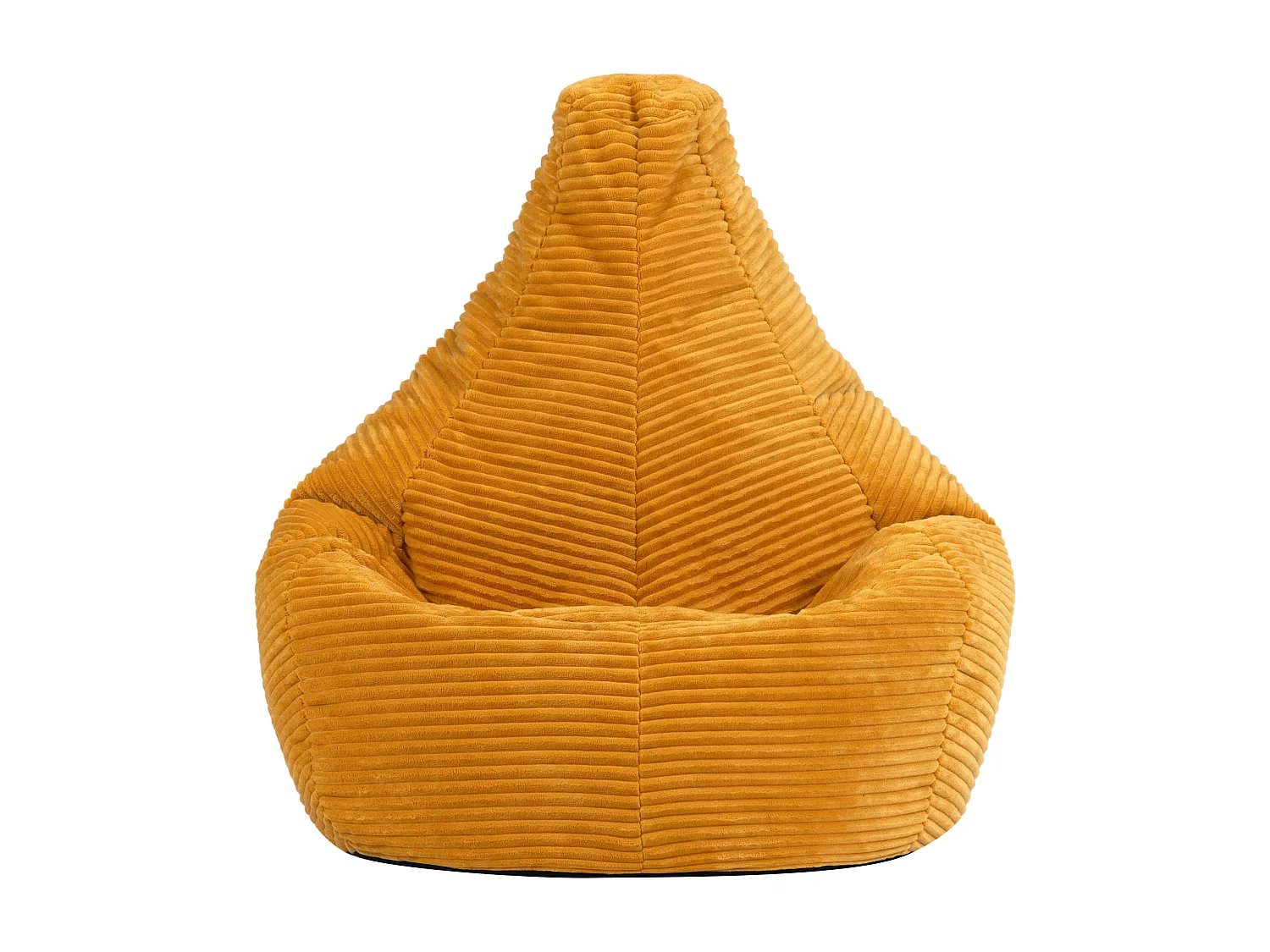 Pouf inclinable enfant velours côtelé jaune ocre - DALTON