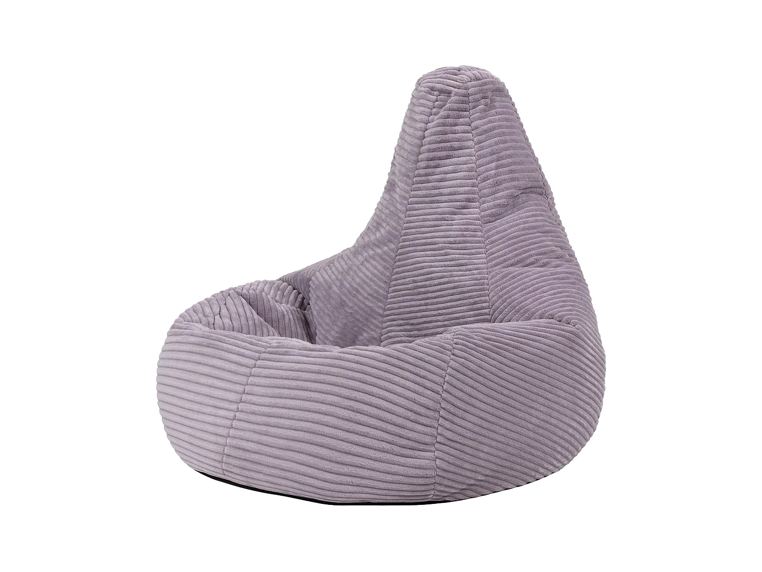 Pouf inclinable enfant velours côtelé violet lavande - DALTON