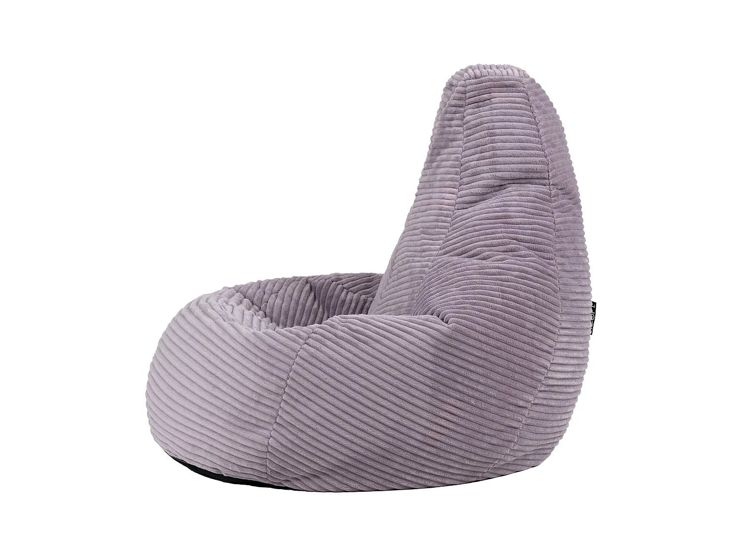 Pouf inclinable enfant velours côtelé violet lavande - DALTON