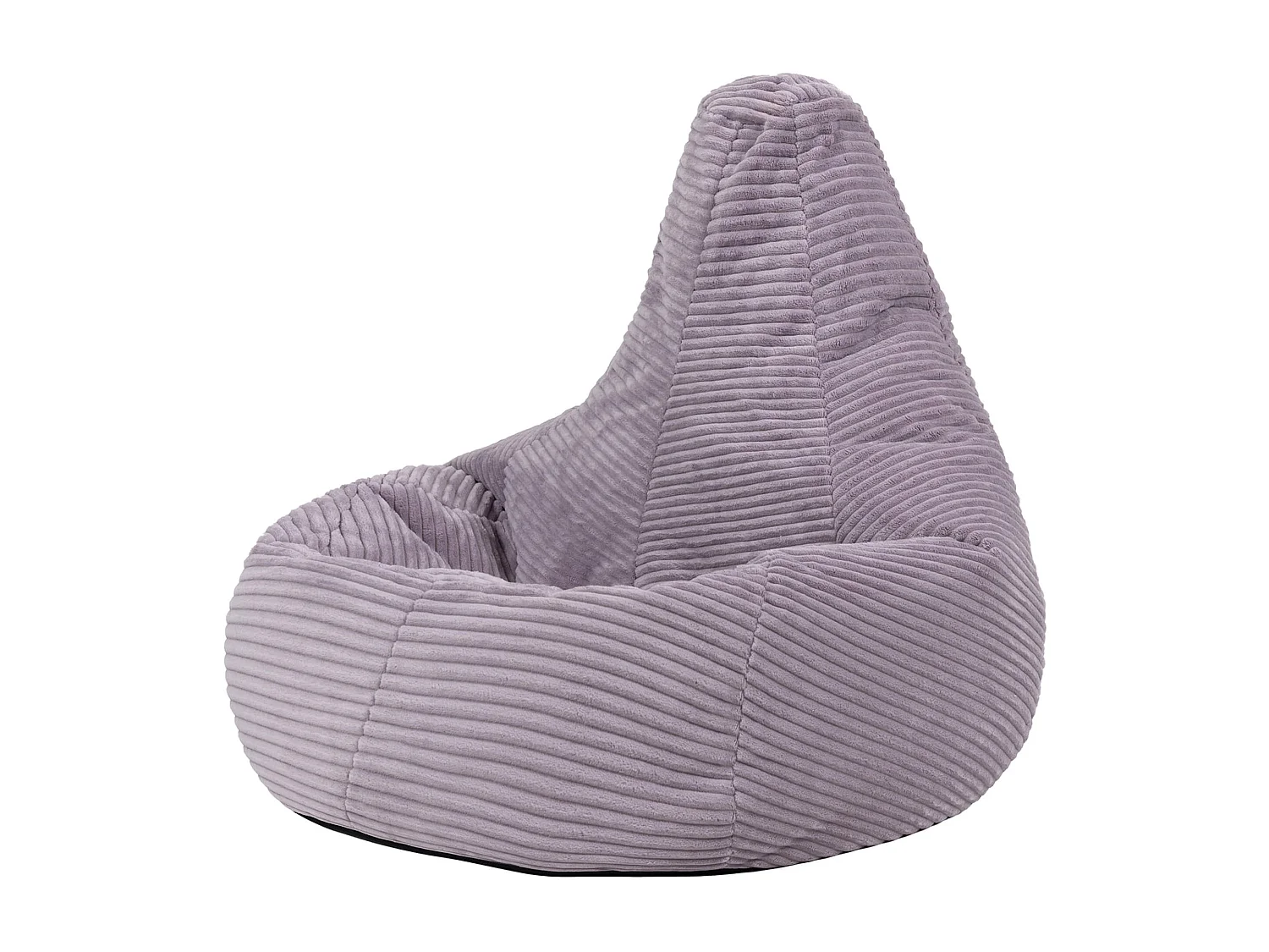 Pouf inclinable enfant velours côtelé violet lavande - DALTON
