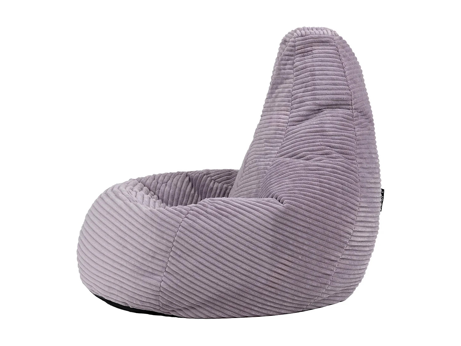Pouf inclinable enfant velours côtelé violet lavande - DALTON