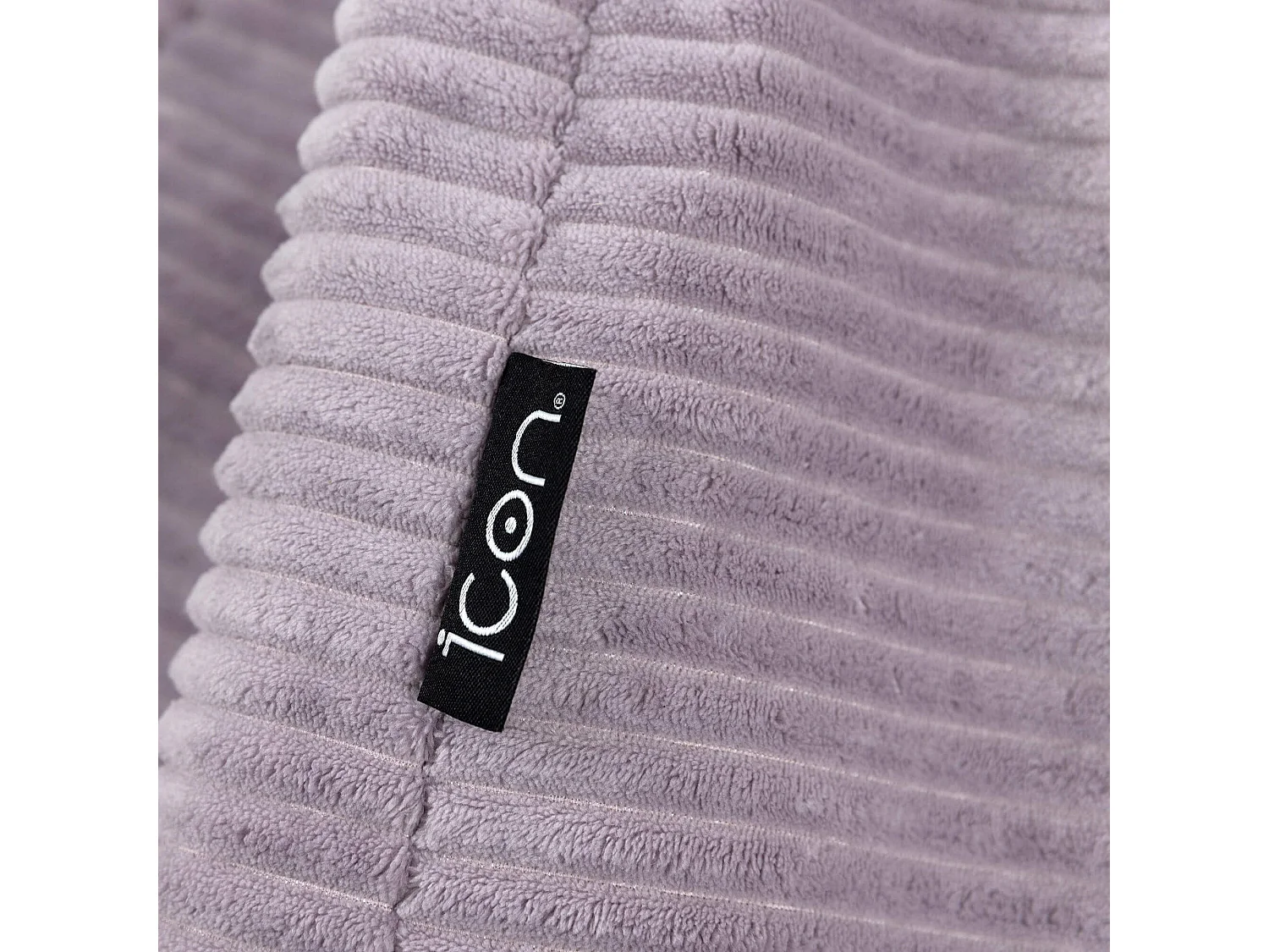 Pouf inclinable enfant velours côtelé violet lavande - DALTON