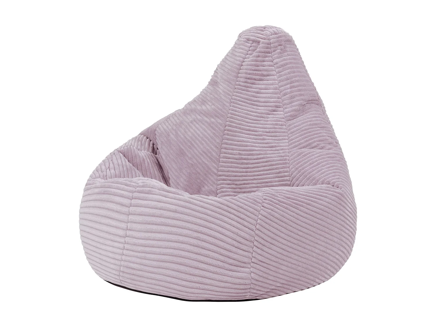 Pouf inclinable enfant velours côtelé violet lavande - DALTON