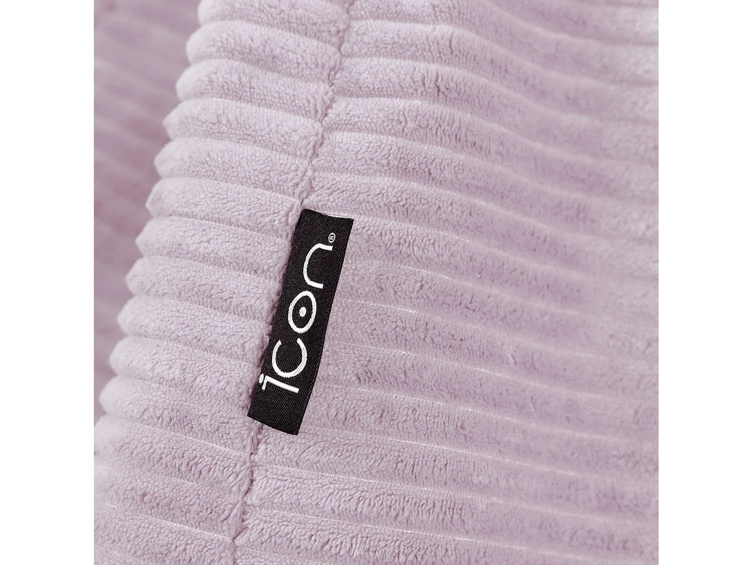 Pouf inclinable enfant velours côtelé violet lavande - DALTON