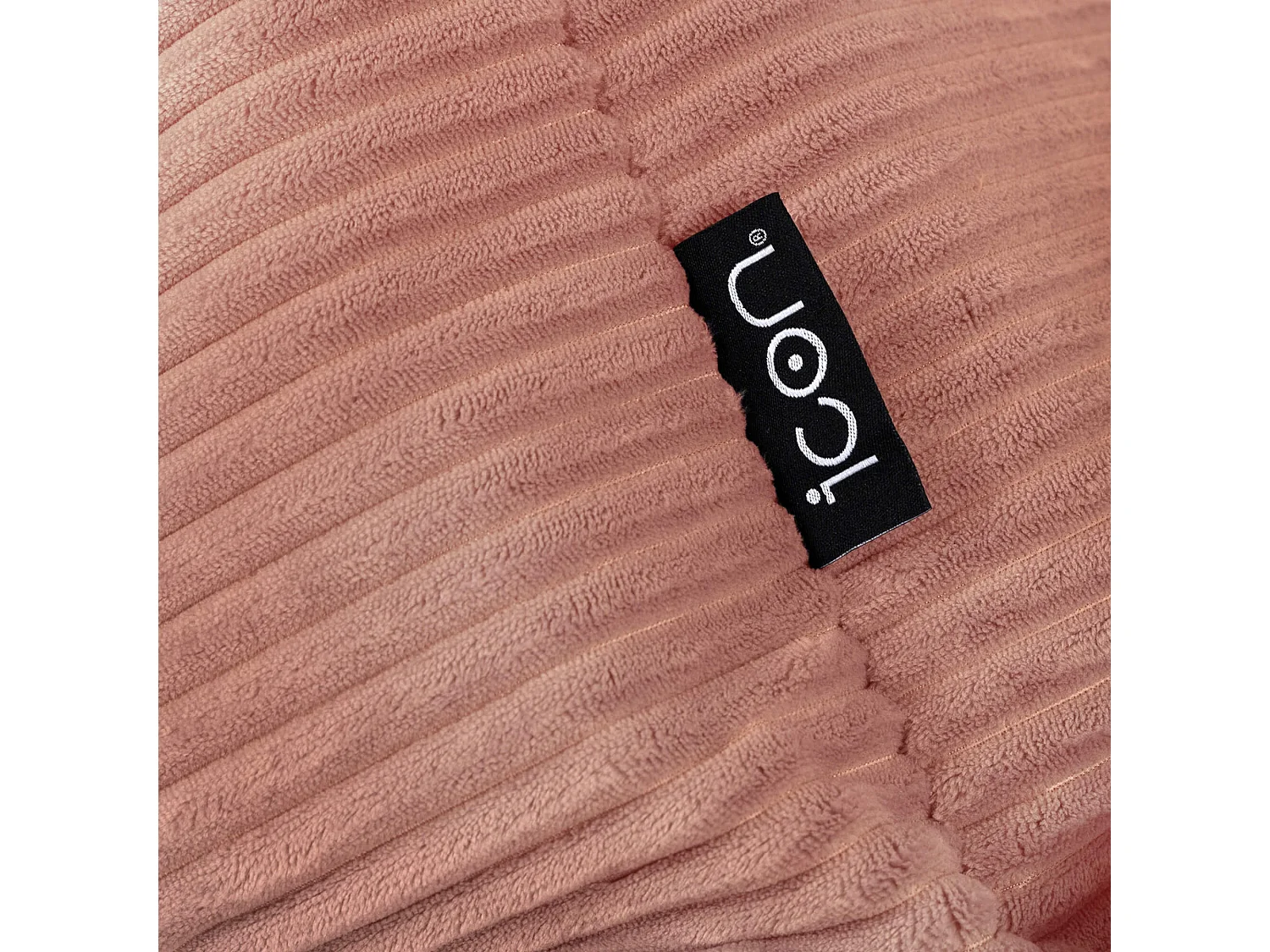 Pouf inclinable enfant velours côtelé rose aube - DALTON