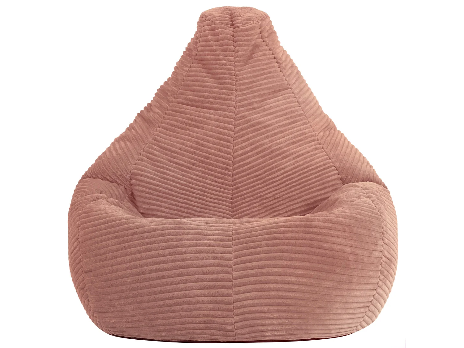 Pouf inclinable enfant velours côtelé rose aube - DALTON