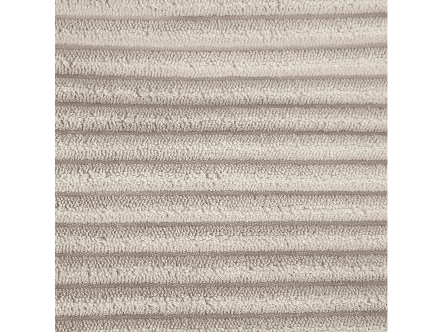 Pouf fauteuil enfant velours côtelé beige galet - MORGAN