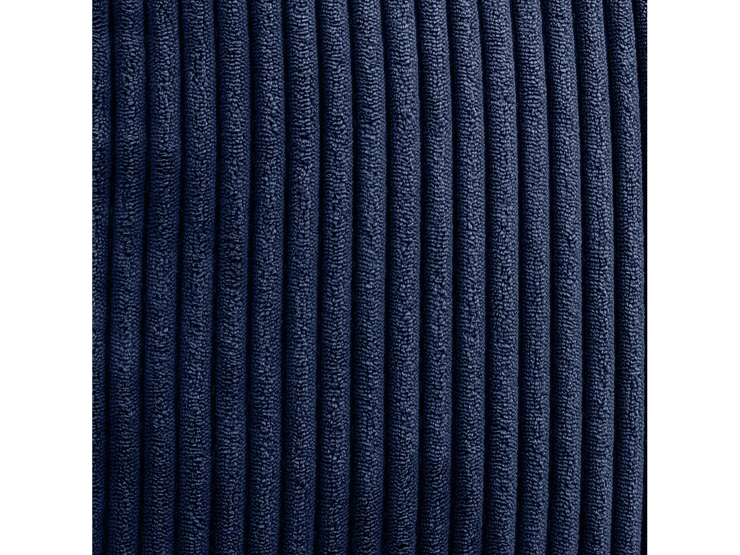 Pouf inclinable enfant velours côtelé bleu marine - DALTON