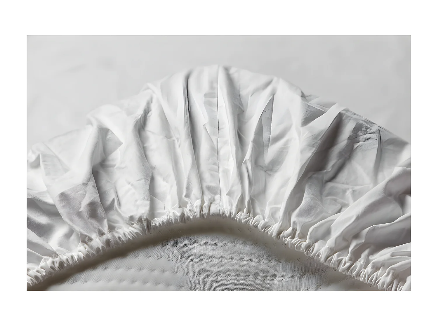 Sigrid drap de lit 200x180cm blanc.