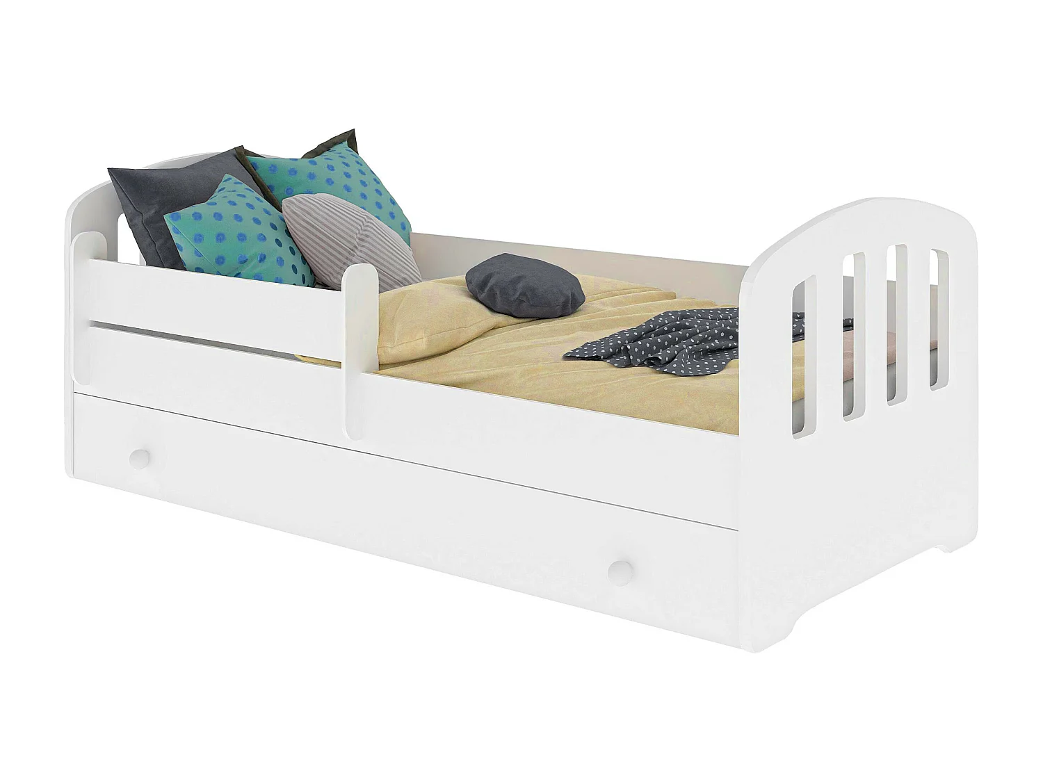 Lit enfant mixte garçons et filles Liam avec tiroir 160×80