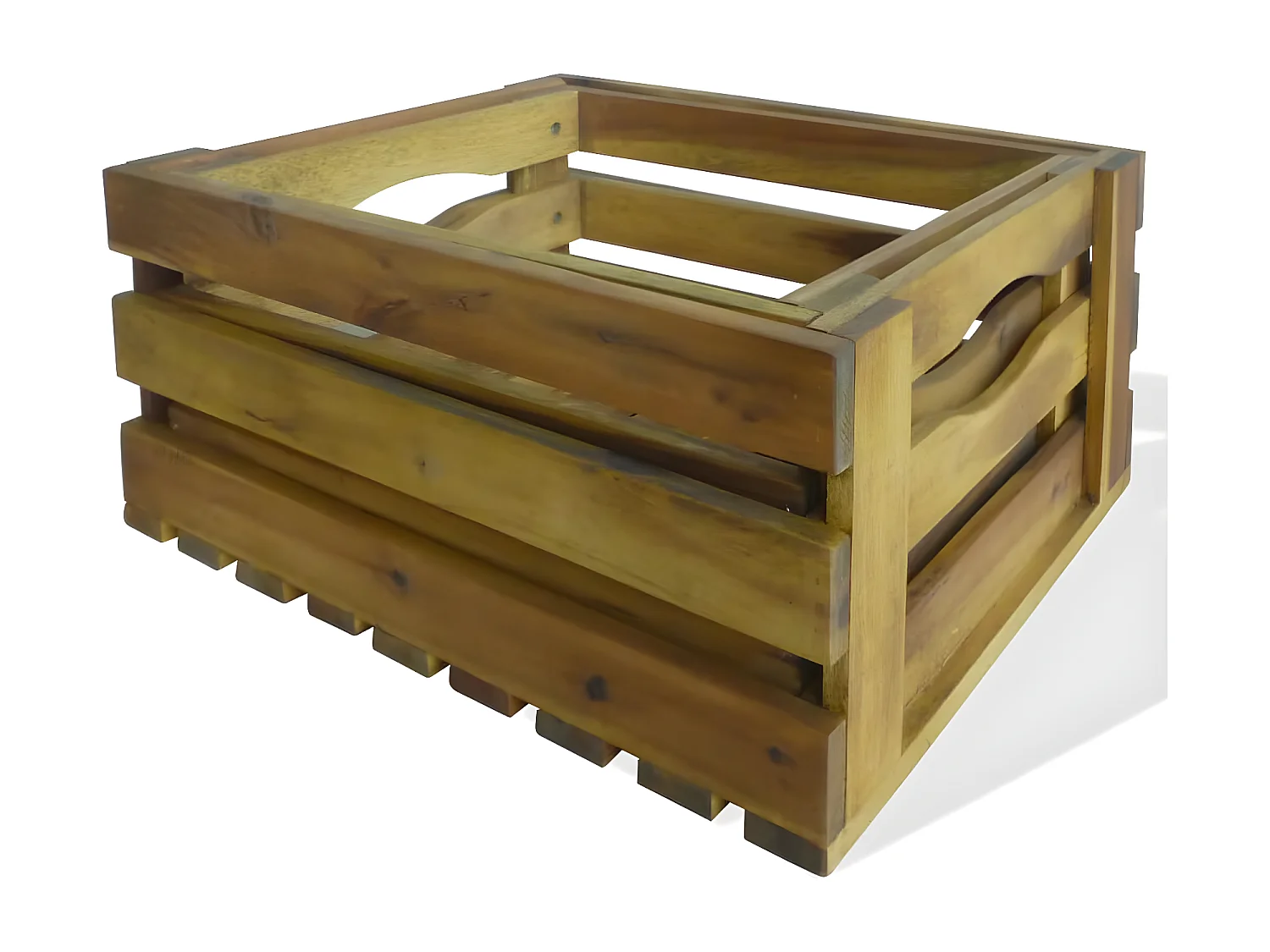 Caisse à pommes 2 pièces Bois d'acacia massif