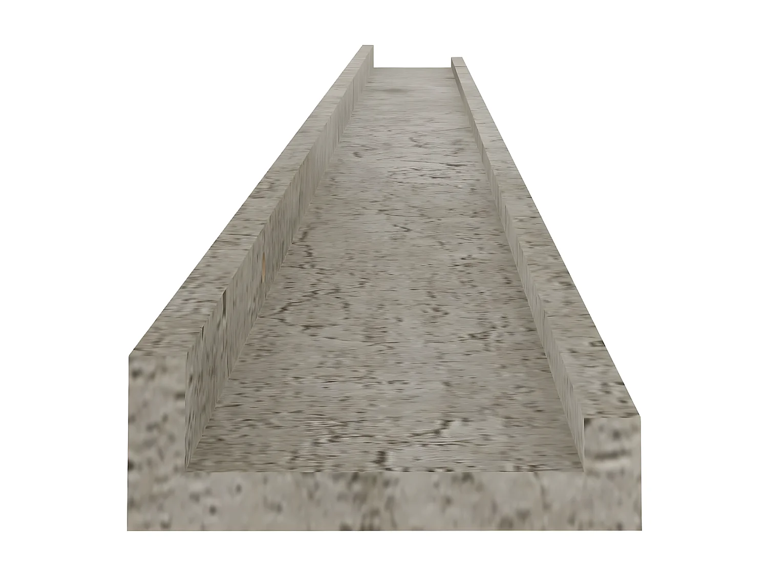 Étagères murales 2 pcs Gris béton 115x9x3