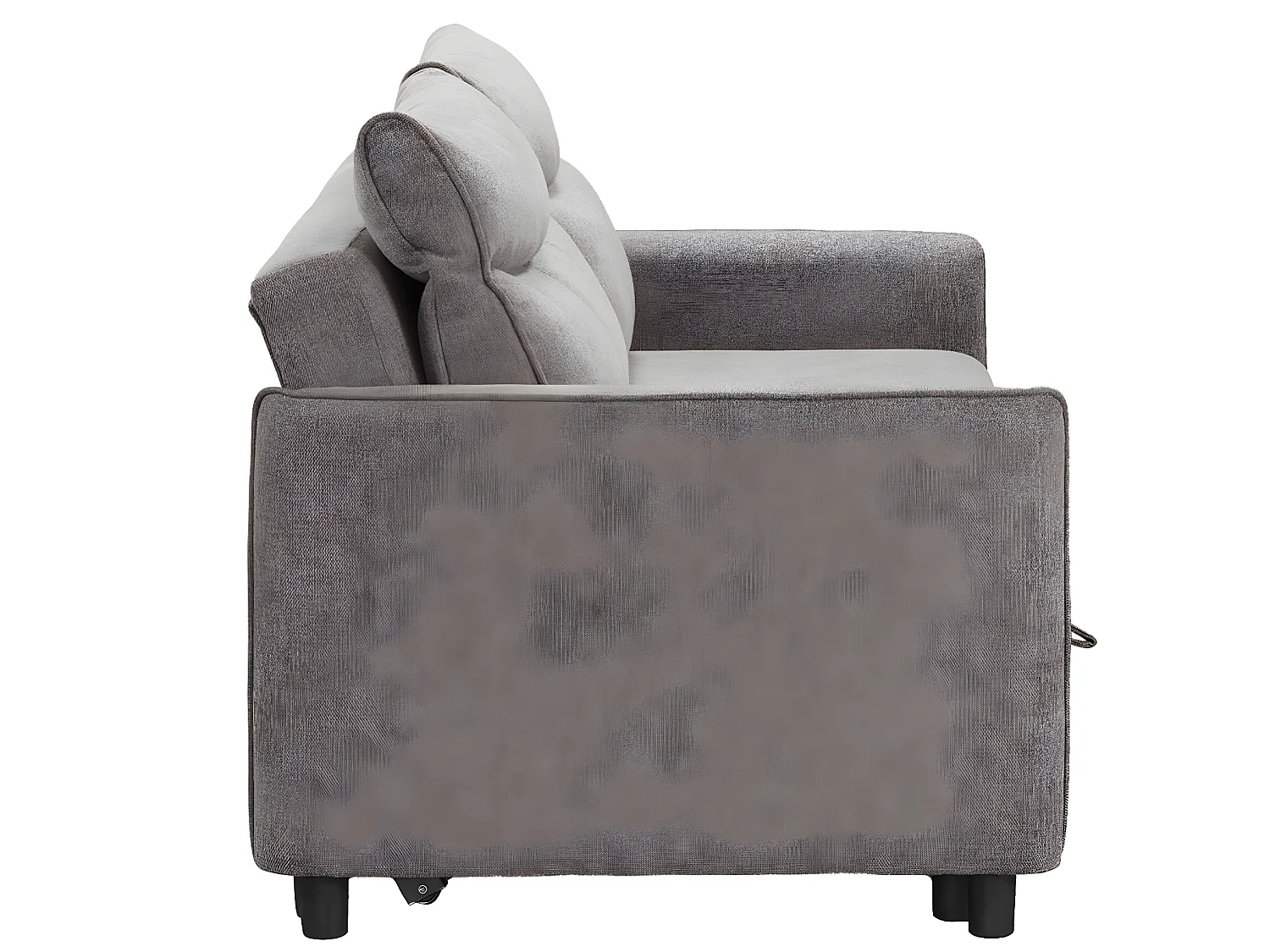 Canapé convertible en tissu 3 places Totonto-Couleur Gris foncé