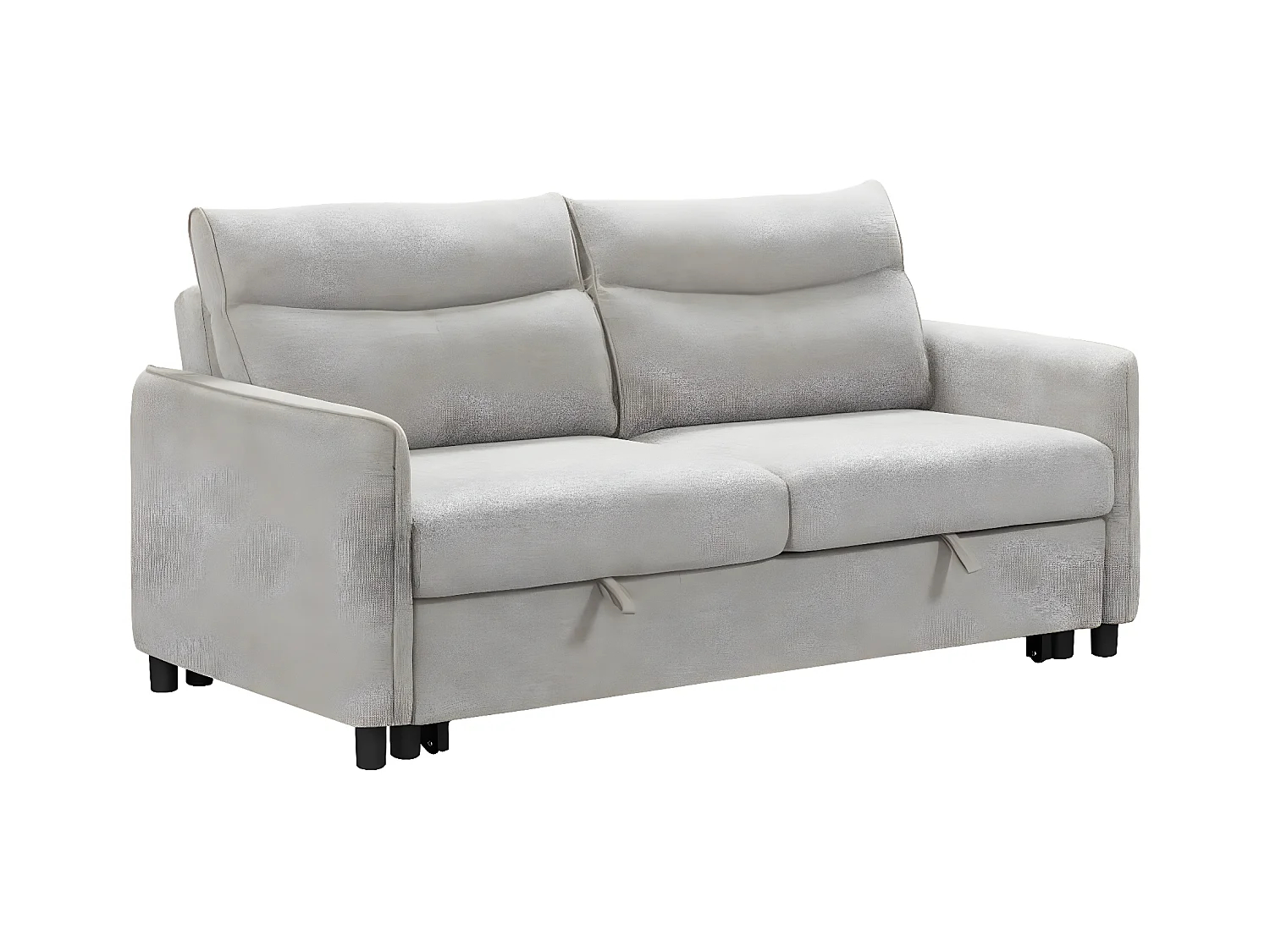 Canapé convertible en tissu 3 places Totonto-Couleur Gris clair