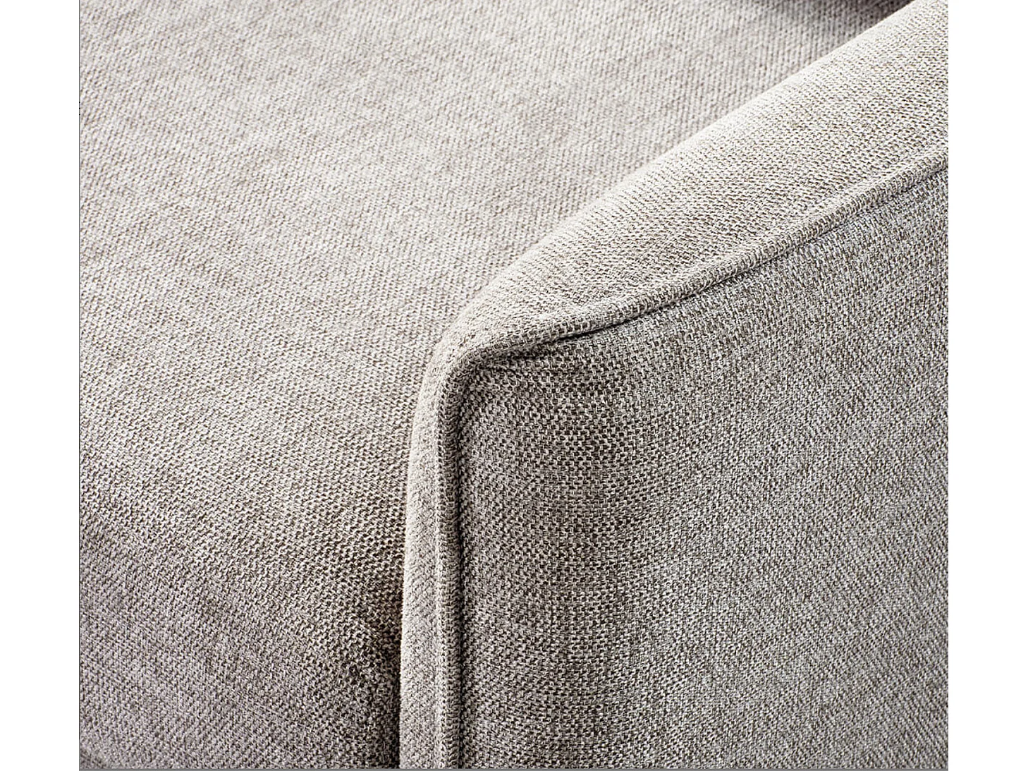 Canapé convertible en tissu 3 places Totonto-Couleur Gris clair