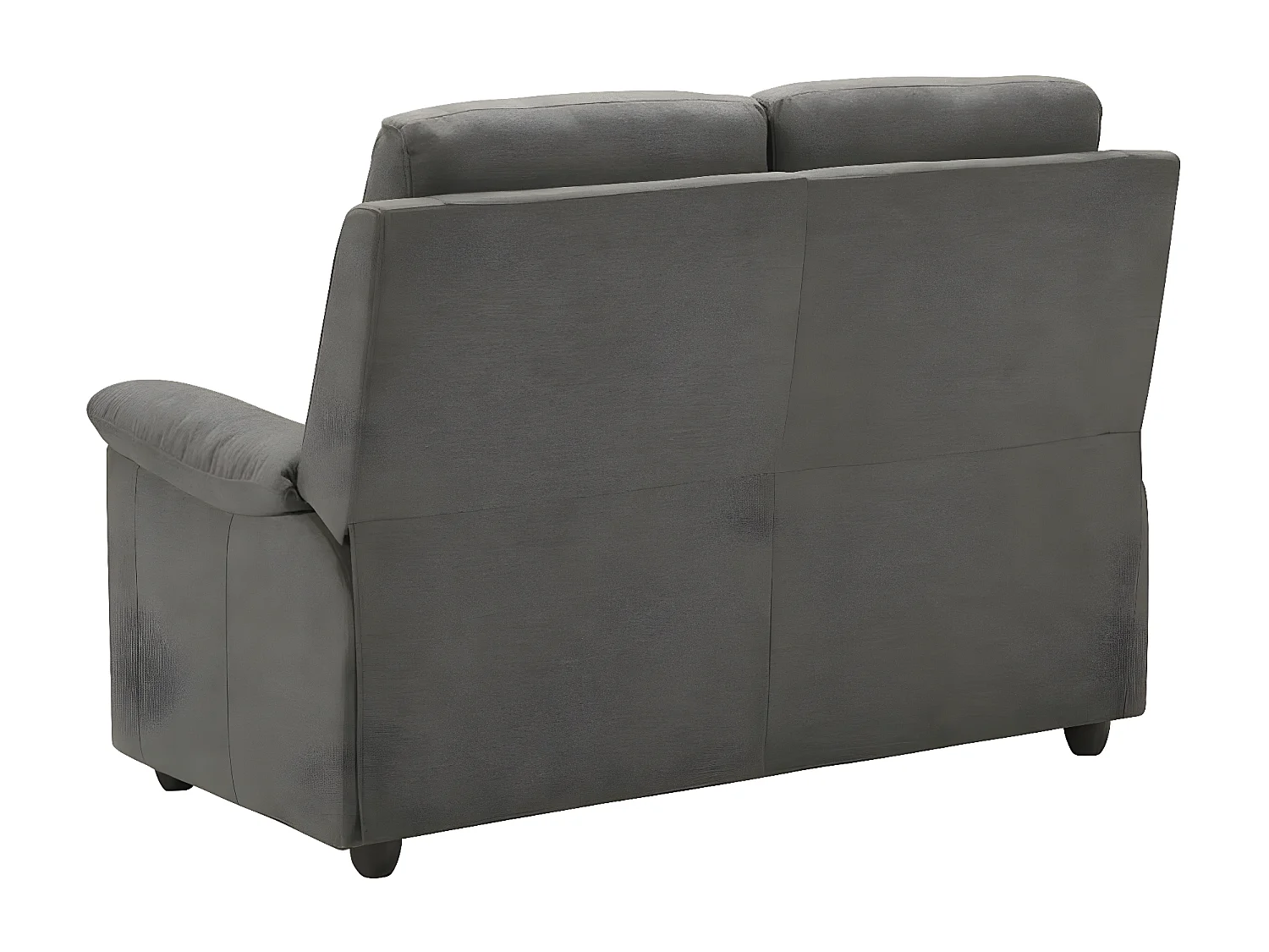 Canapé de relaxation en tissu Katika-Couleur Gris-Système Fixe - sans relax-2 places