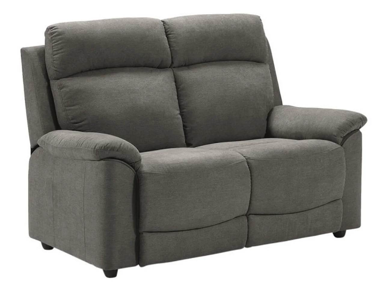 Canapé de relaxation en tissu Katika-Couleur Gris-Système Manuel-1 place fauteuil