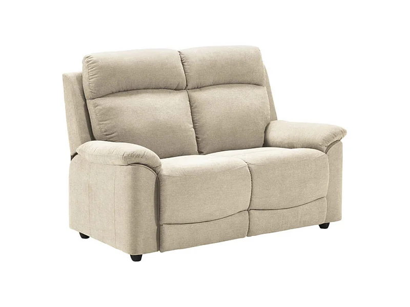 Canapé de relaxation en tissu Katika-Couleur Beige clair-Système Manuel-1 place fauteuil