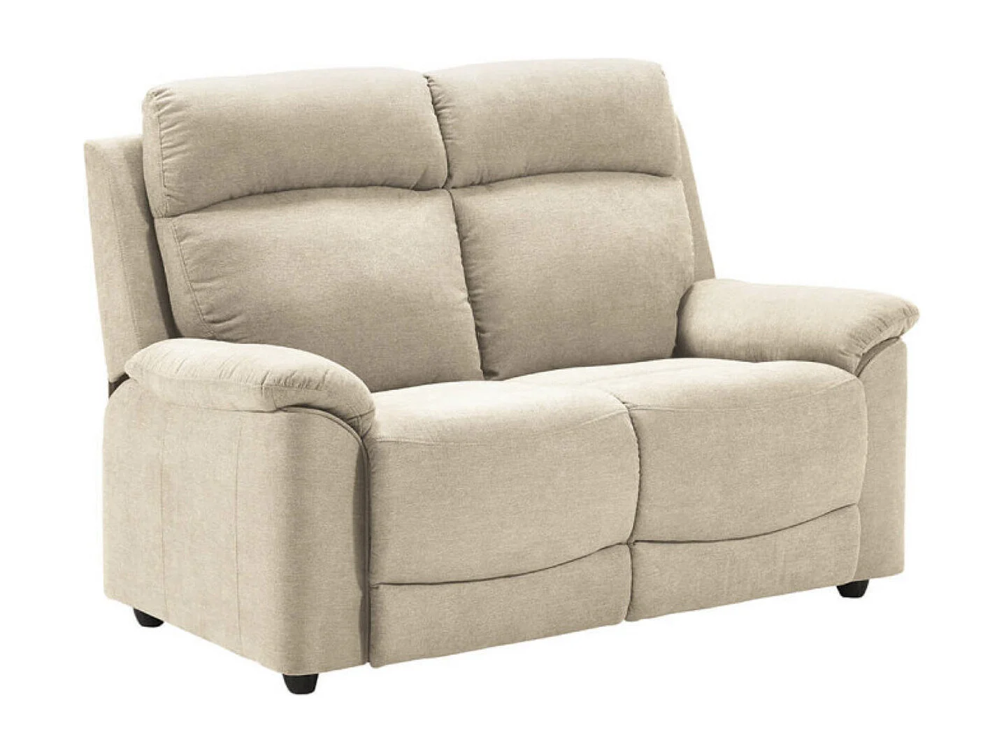 Canapé de relaxation en tissu Katika-Couleur Beige clair-Système Manuel-1 place fauteuil