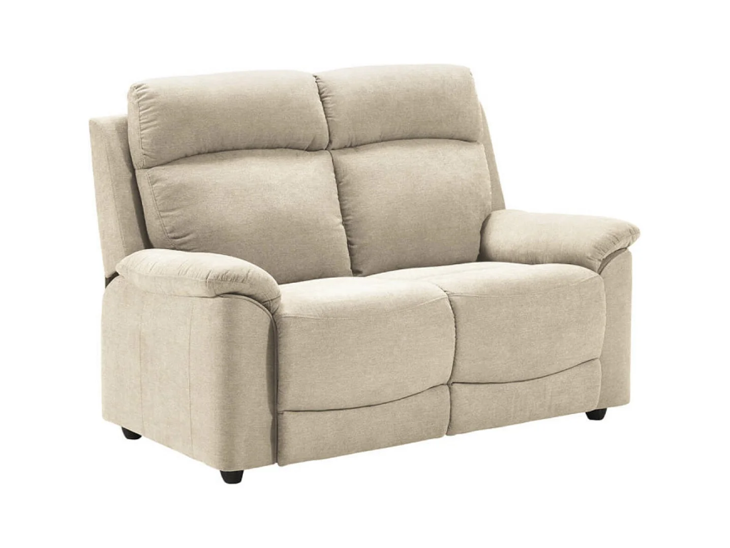 Canapé de relaxation en tissu Katika-Couleur Beige clair-Système Manuel-1 place fauteuil