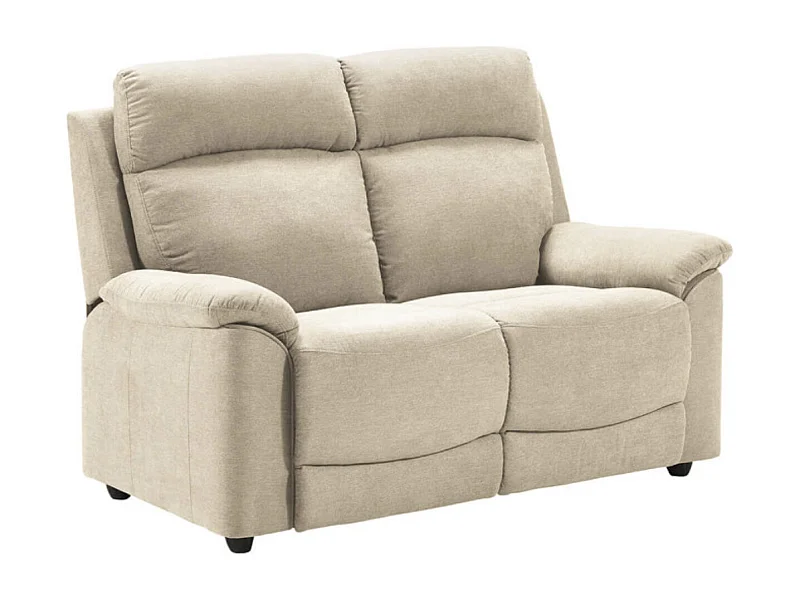 Canapé de relaxation en tissu Katika-Couleur Beige clair-Système Manuel-1 place fauteuil