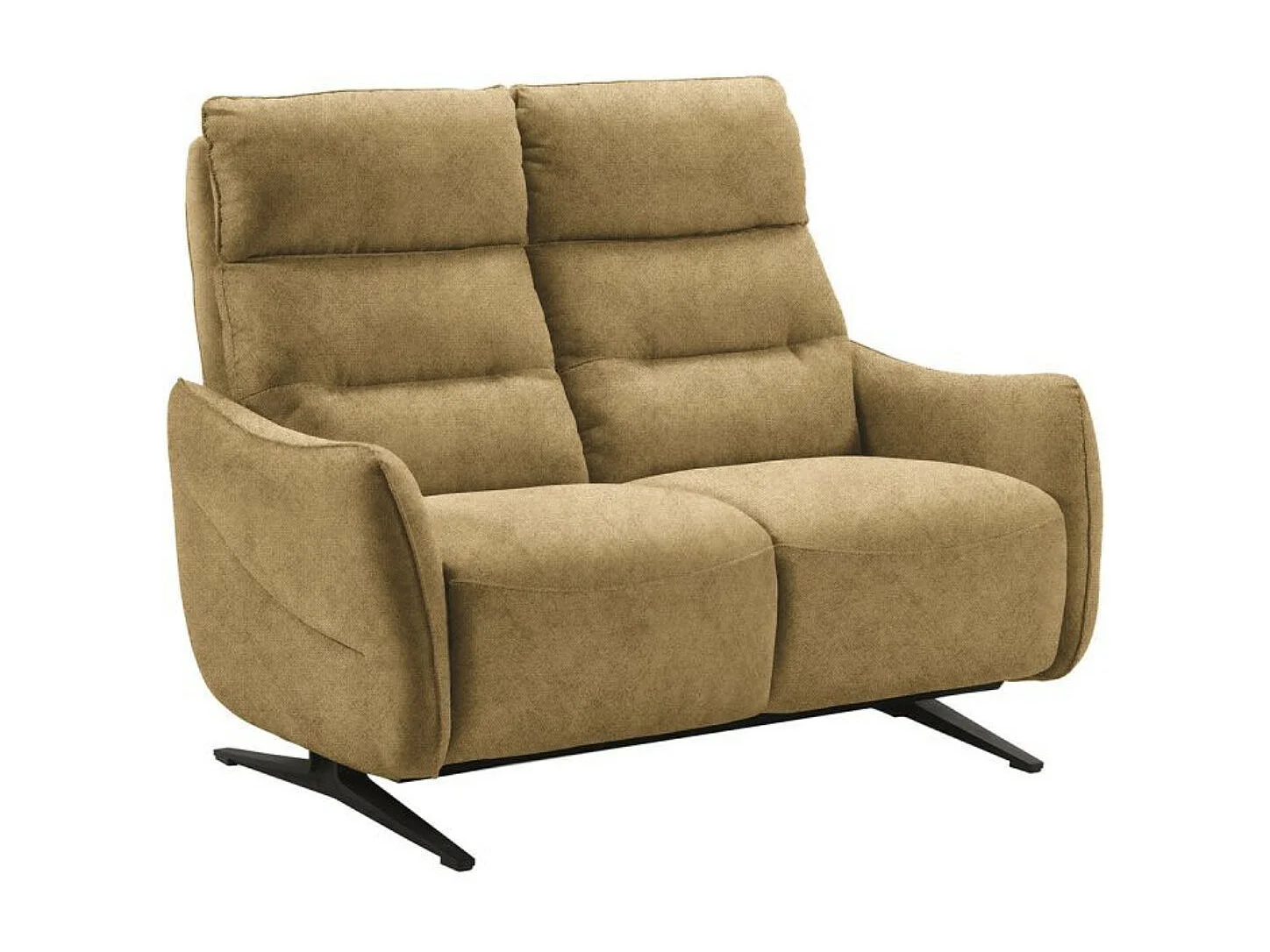 Canapé de relaxation en microfibre Kondonia-Couleur Gris-Système Electrique-3 places