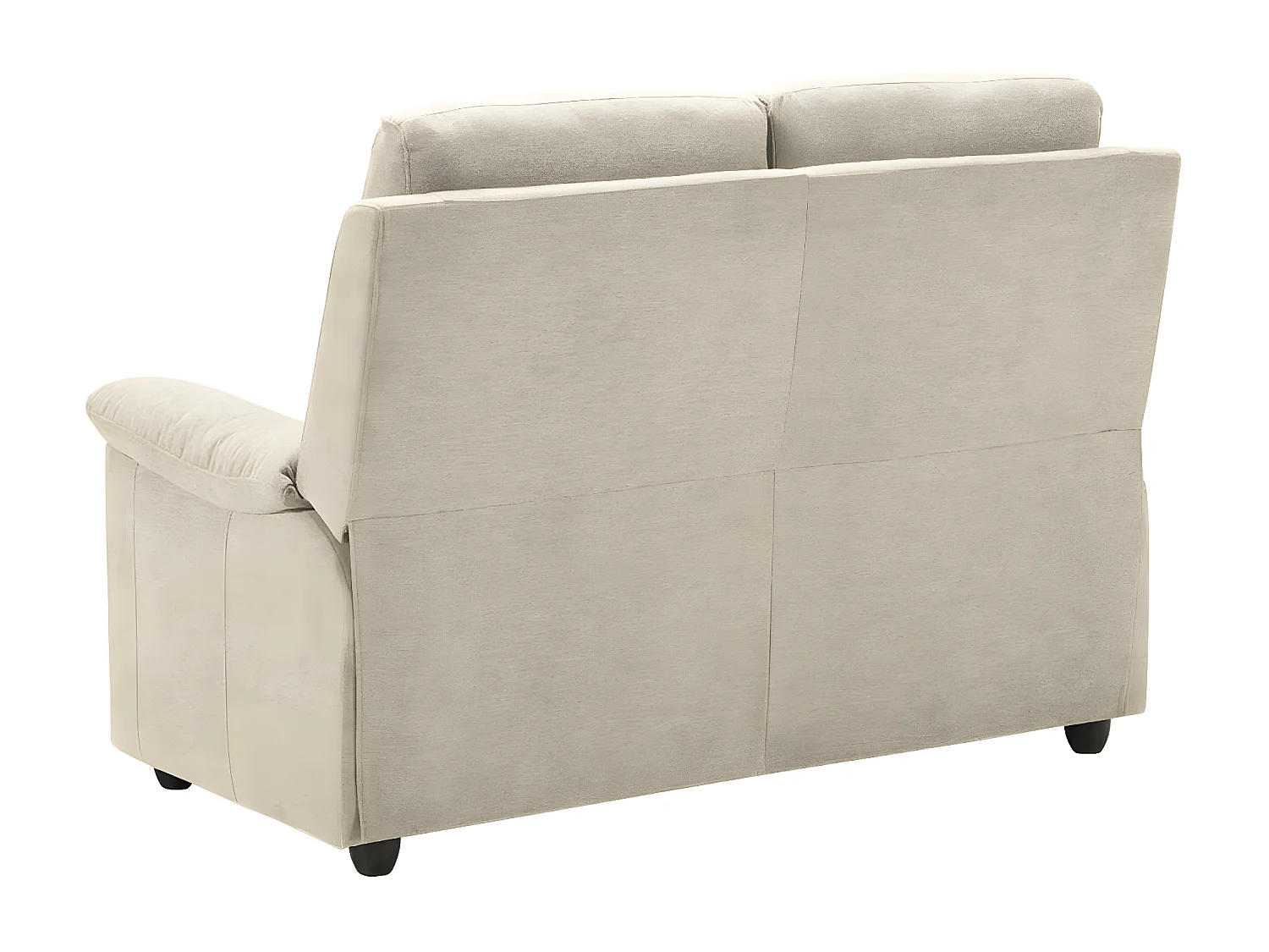 Canapé de relaxation en tissu Katika-Couleur Beige clair-Système Fixe - sans relax-2 places