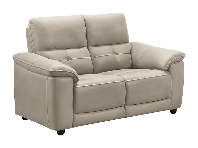 Canapé de relaxation électrique en microfibre Kleman-Couleur Beige-1 place électrique