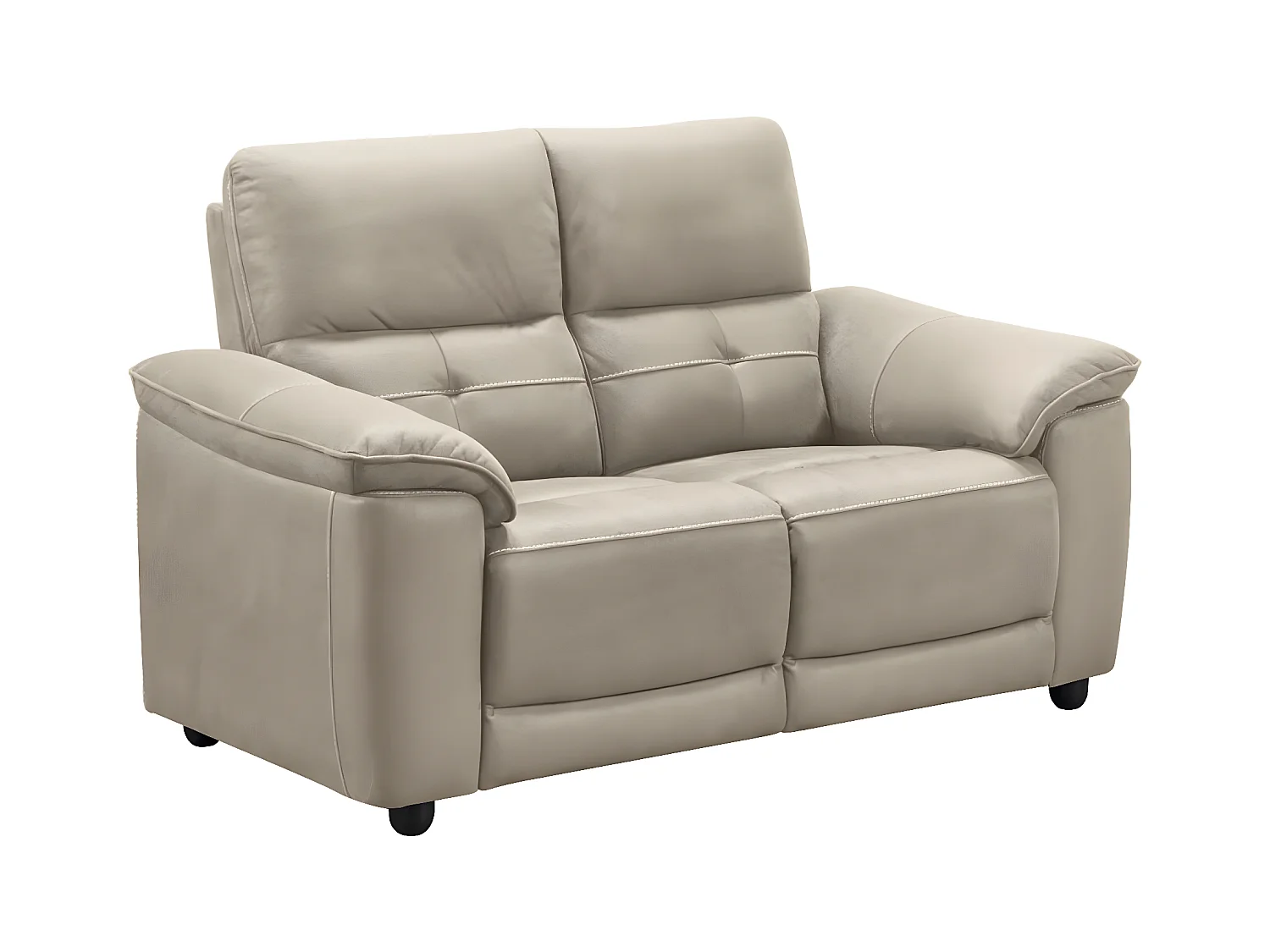 Canapé de relaxation électrique en microfibre Kleman-Couleur Beige-1 place électrique