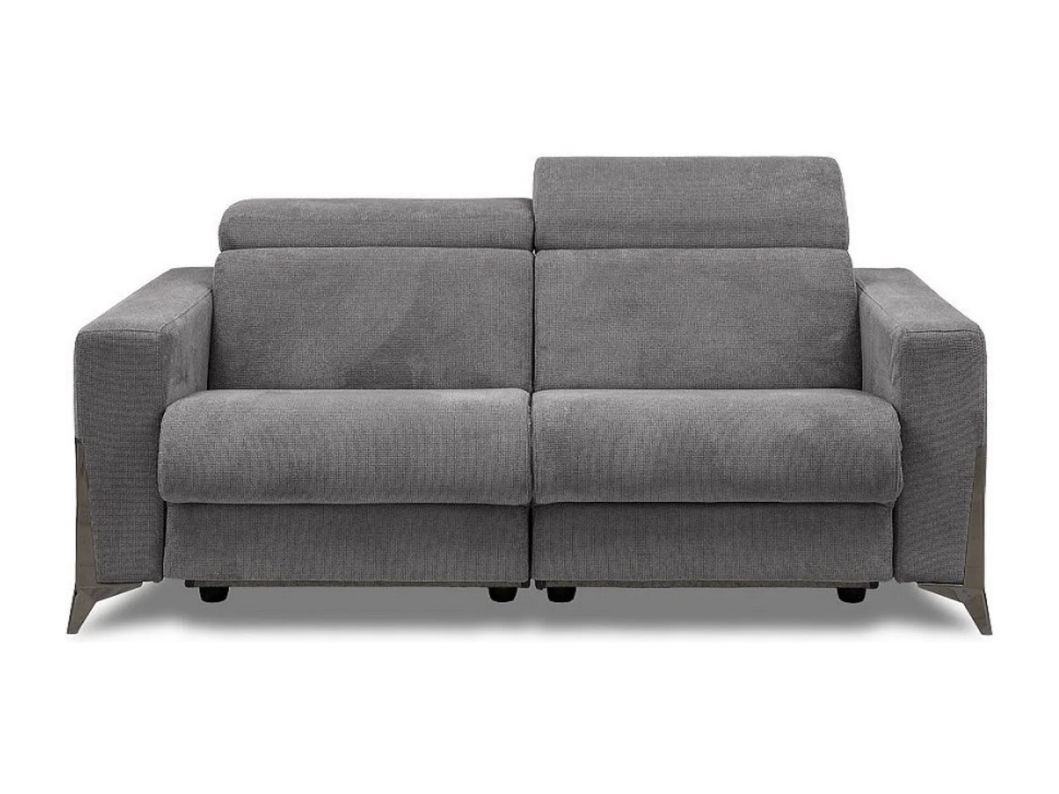 Canapé de relaxation en tissu Bakay-Gris foncé-Système Electrique-1 place fauteuil