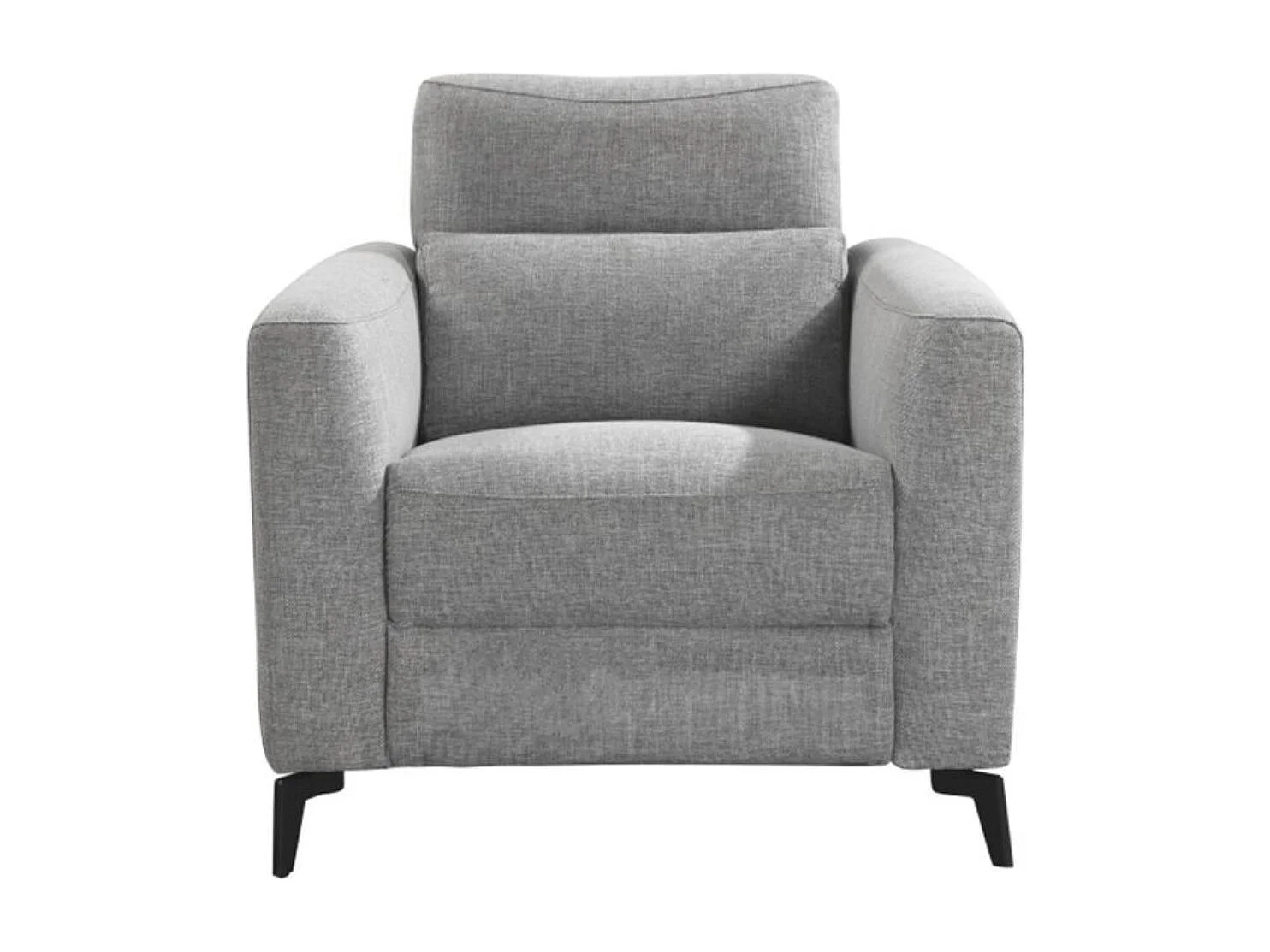 Canapé de relaxation en tissu Bakay-Gris foncé-Système Electrique-1 place fauteuil