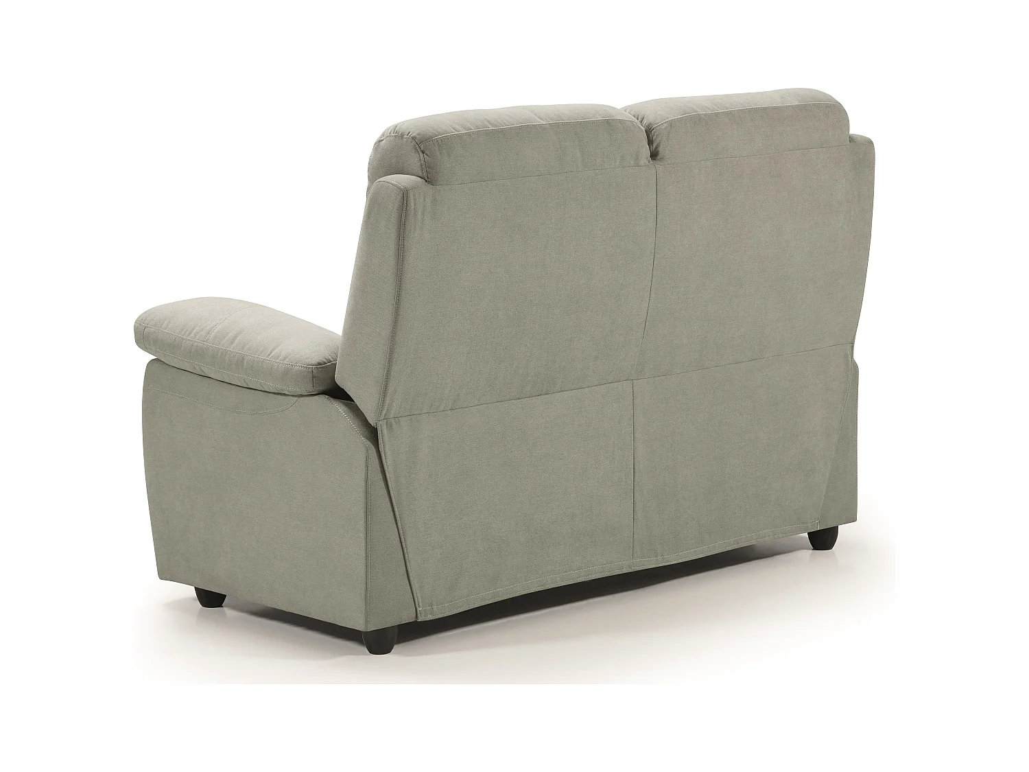 Canapé de relaxation en tissu Kosta-Couleur Gris clair-3 places relax manuel