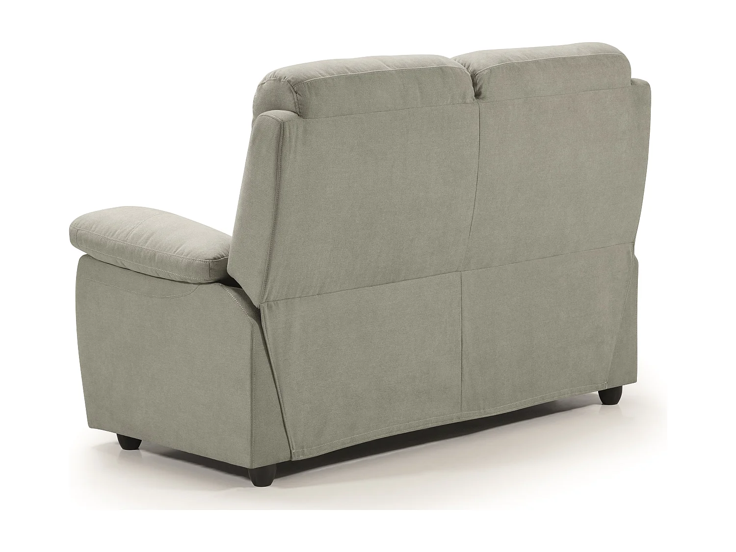 Canapé de relaxation en tissu Kosta-Couleur Gris clair-3 places relax manuel