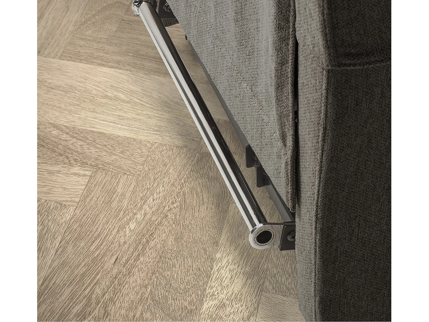 Fauteuil sur roulettes de relaxation et releveur électrique 2 moteurs tissu Vikola-Couleur Gris foncé