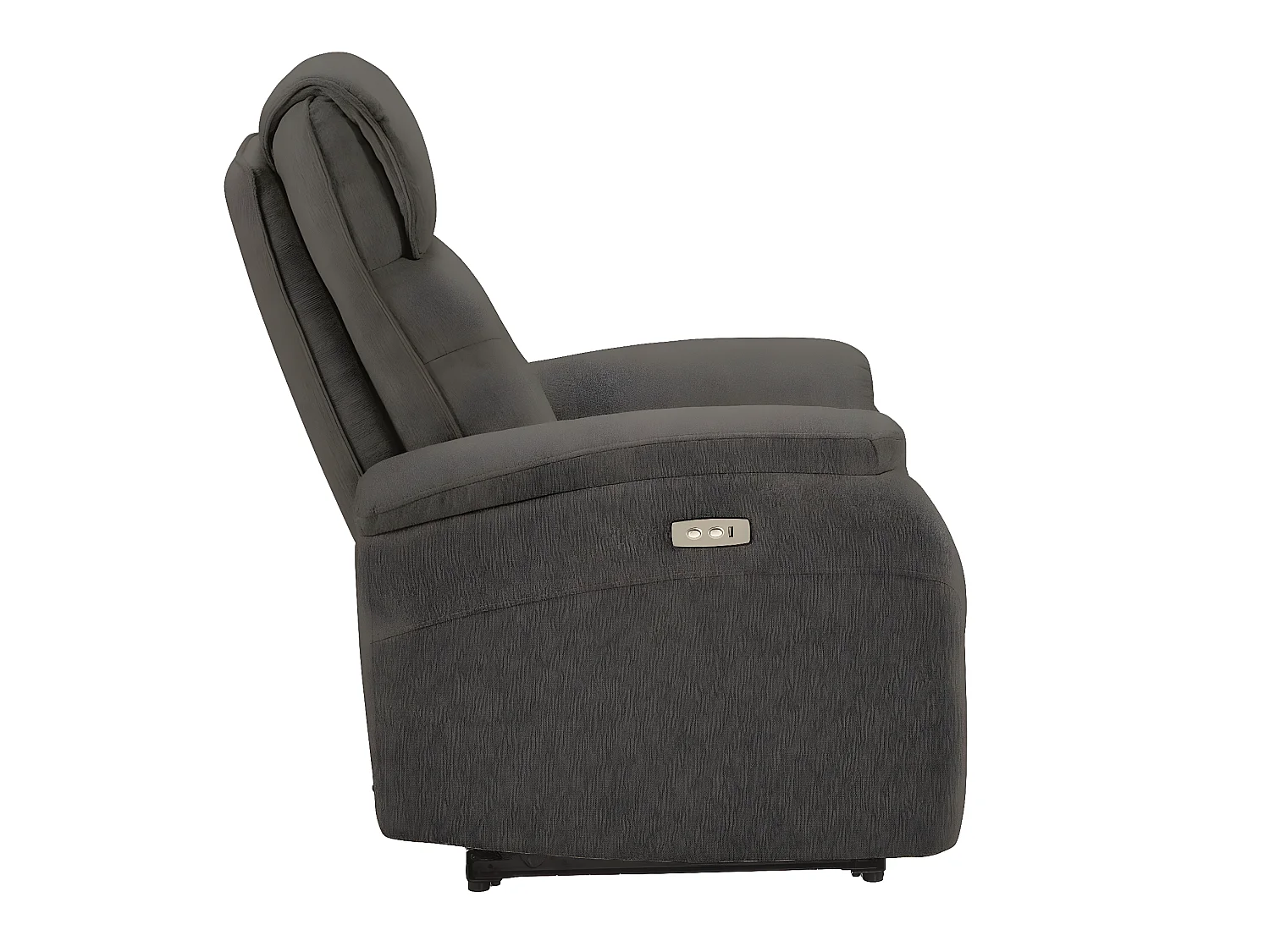 Klona stoffen elektrische relaxfauteuil-Kleur Donkergrijs