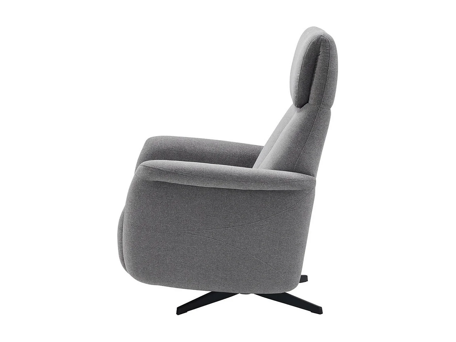 Fauteuil de relaxation électrique 2 moteurs tissu Kastelle-Couleur Gris foncé