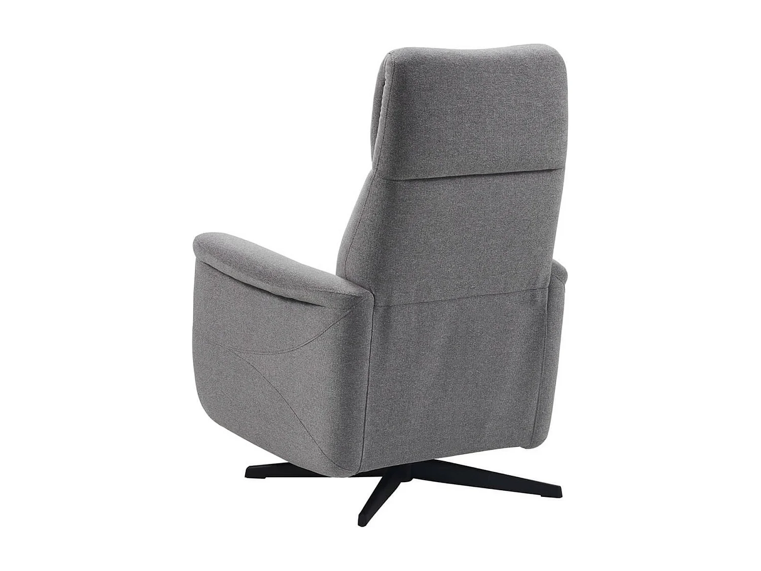 Fauteuil de relaxation électrique 2 moteurs tissu Kastelle-Couleur Gris foncé
