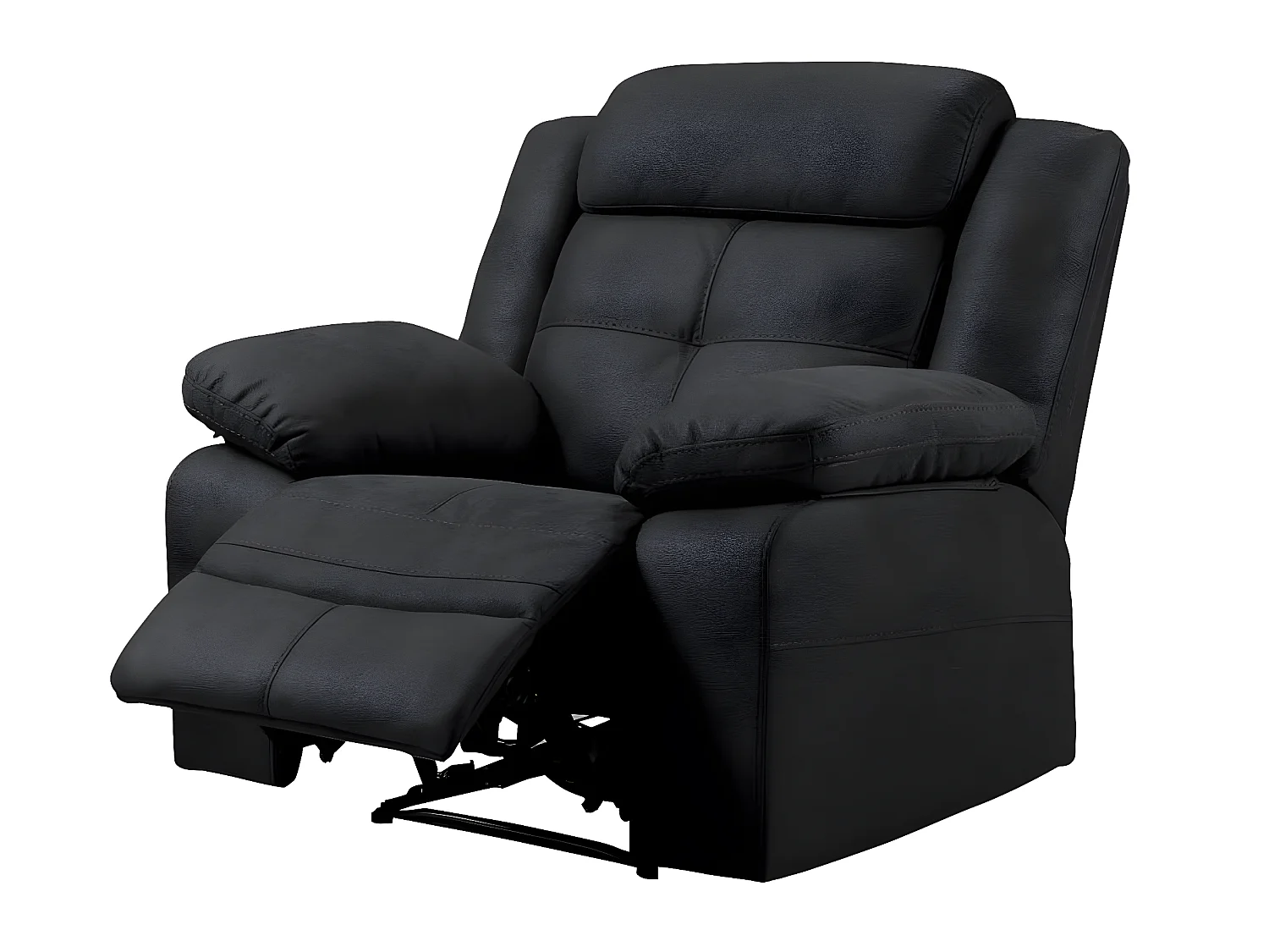 Pinya grijze nubuck manuele relaxfauteuil