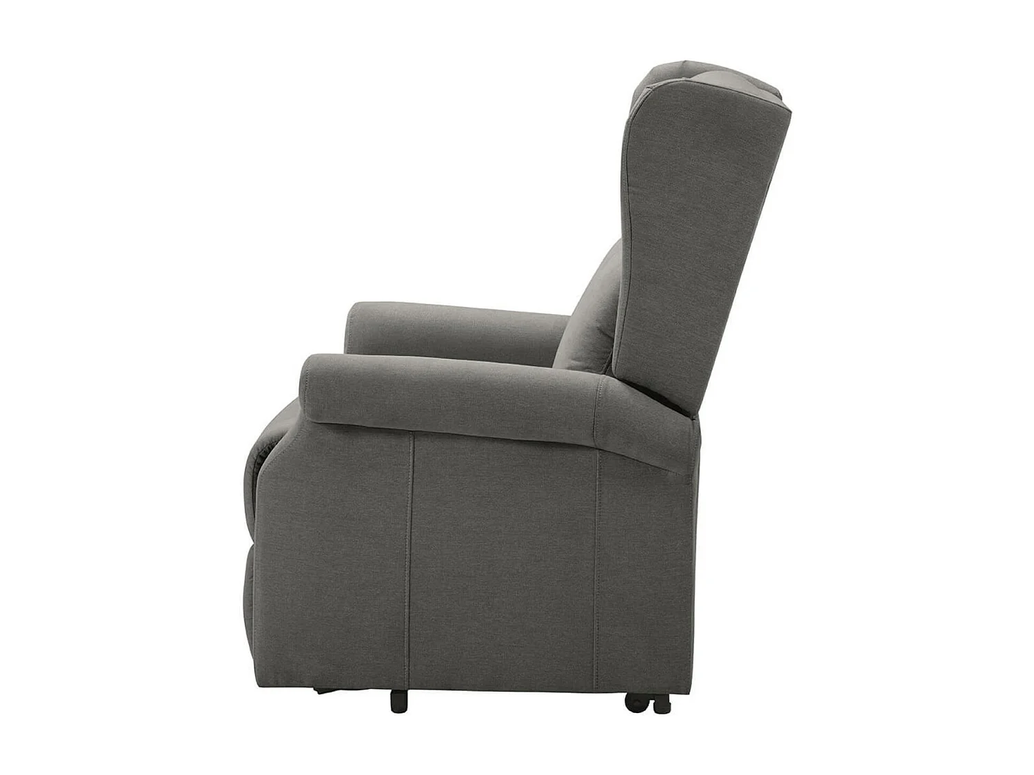 Fauteuil de relaxation et releveur électrique 2 moteurs tissu Agora-Couleur Gris foncé