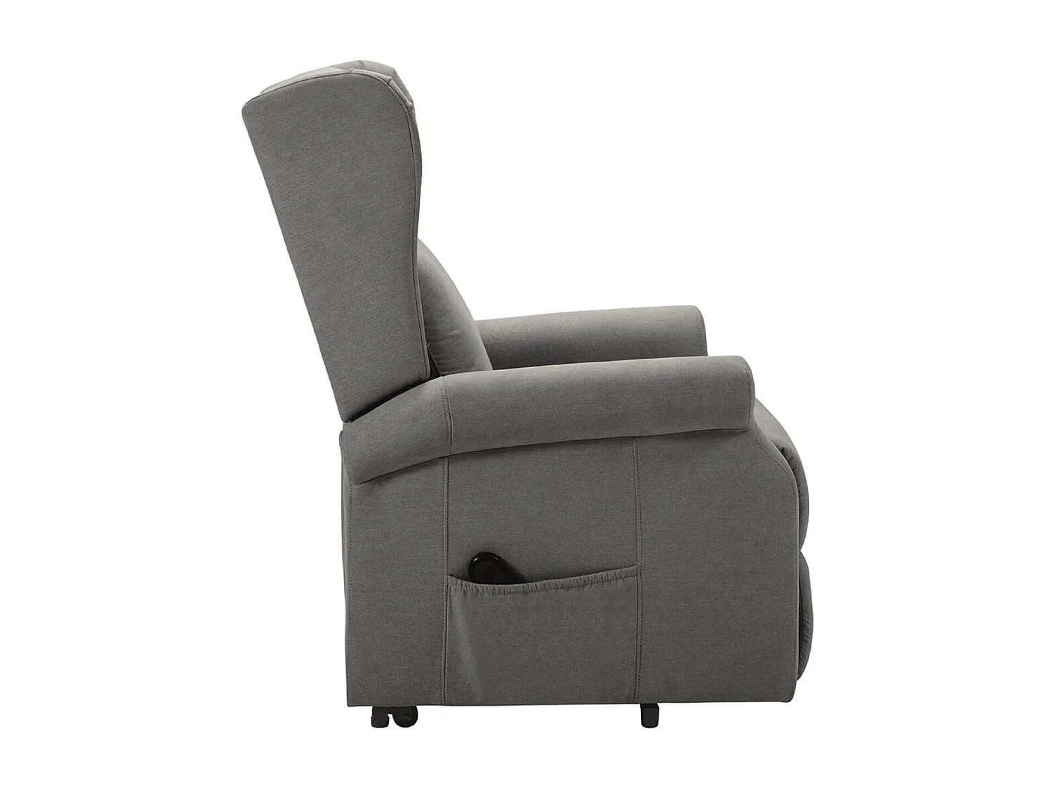 Fauteuil de relaxation et releveur électrique 2 moteurs tissu Agora-Couleur Gris foncé