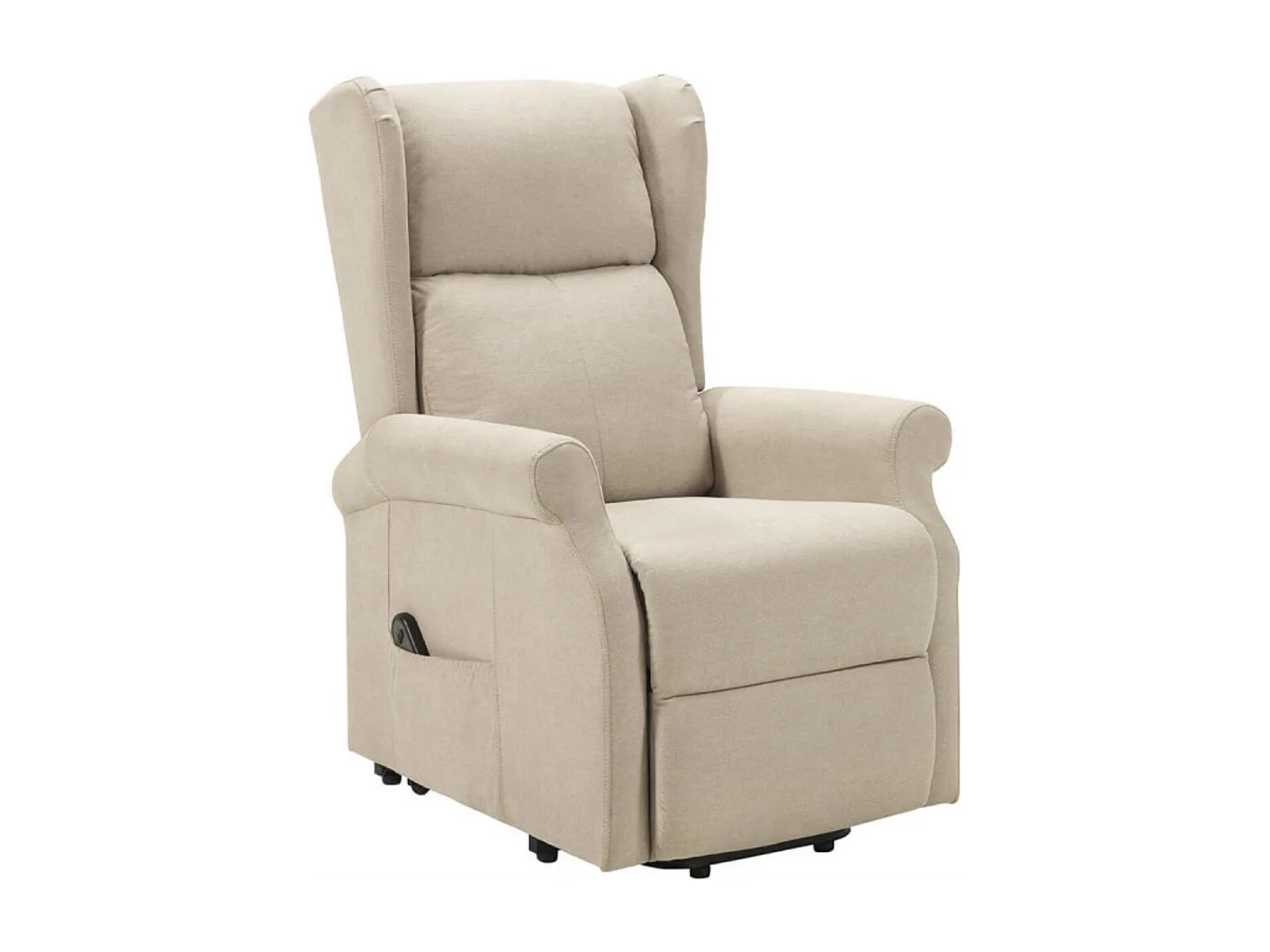 Fauteuil de relaxation et releveur électrique 2 moteurs tissu Agora-Couleur Gris foncé