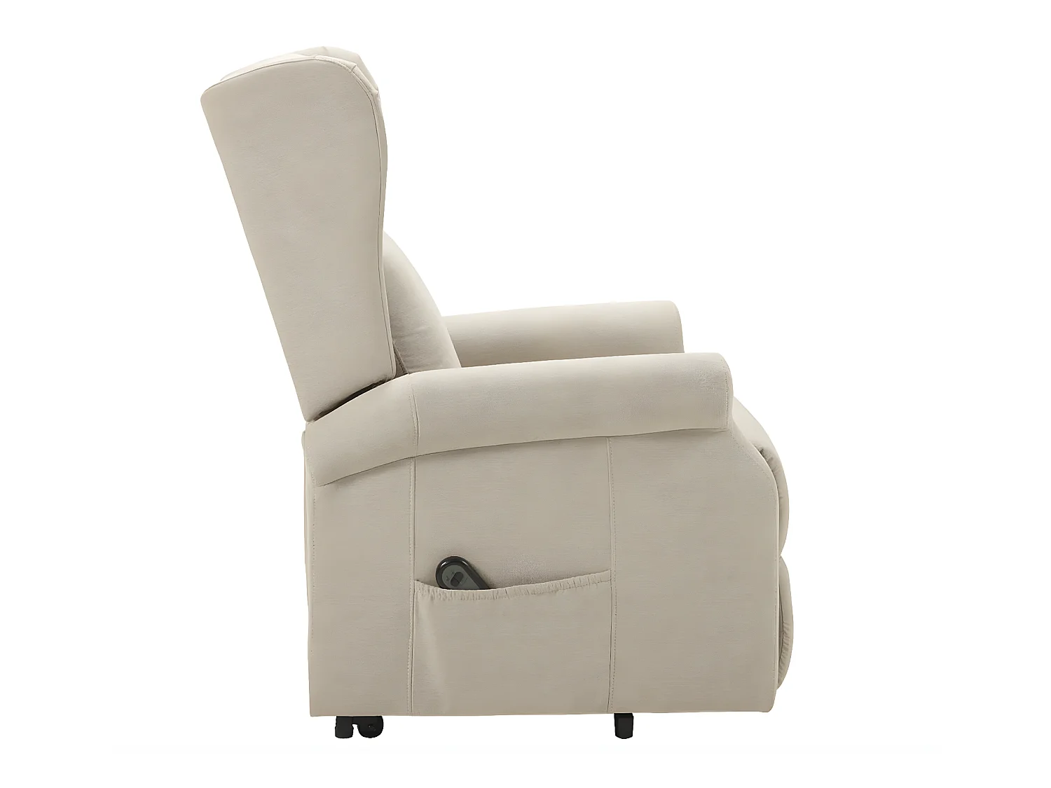 Fauteuil de relaxation et releveur électrique 2 moteurs tissu Agora-Couleur Beige clair