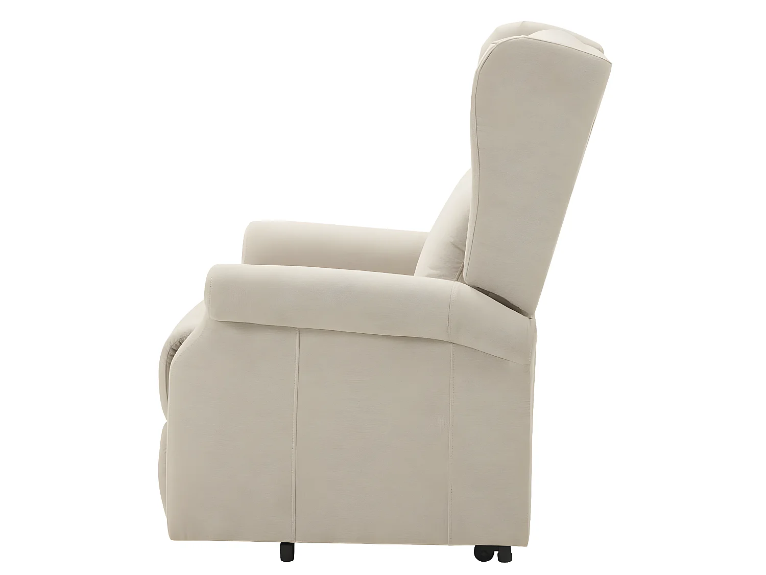 Fauteuil de relaxation et releveur électrique 2 moteurs tissu Agora-Couleur Beige clair