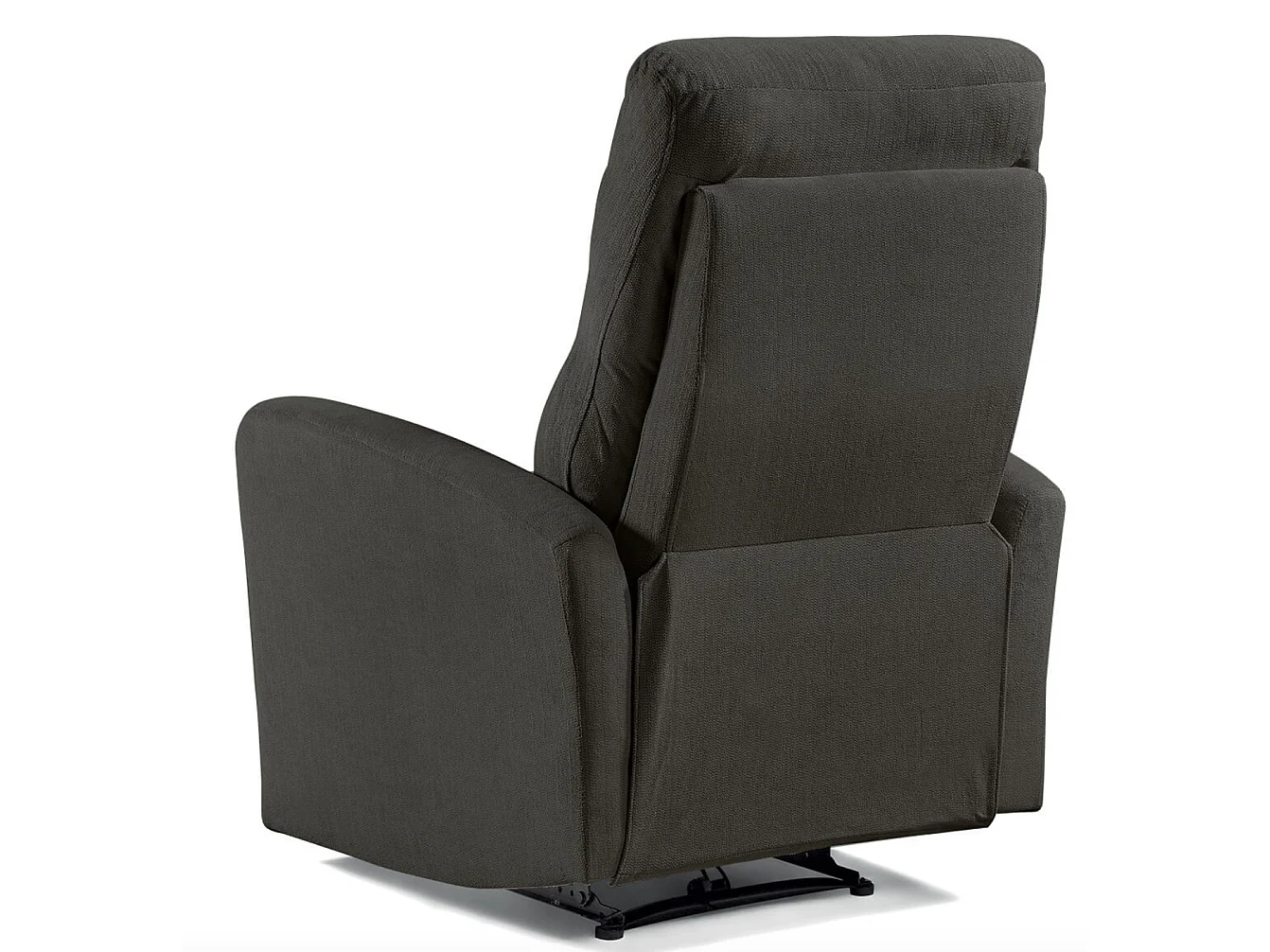 Fauteuil de relaxation électrique microfibre Kali-Couleur Gris foncé