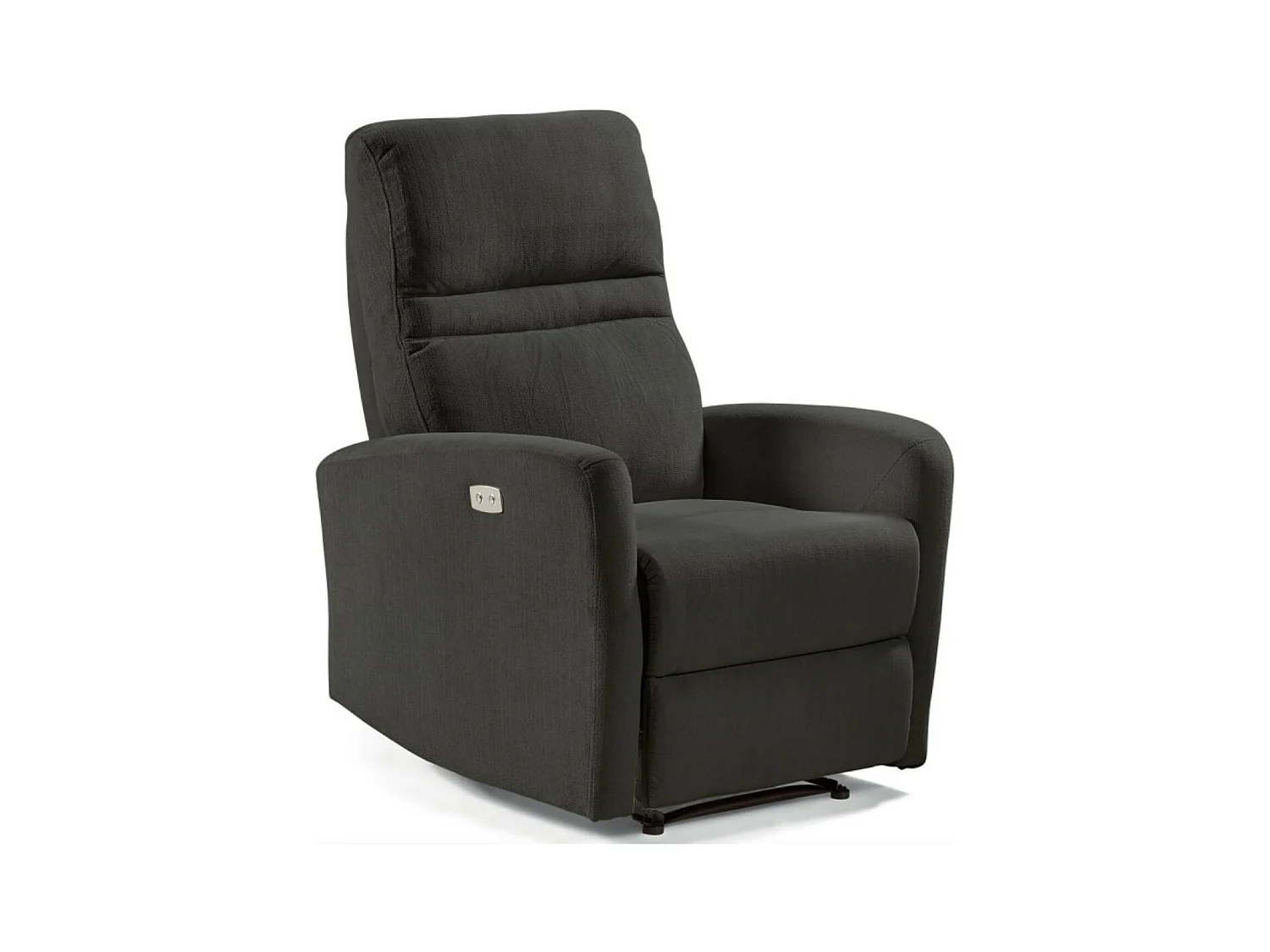 Fauteuil de relaxation électrique microfibre Kali-Couleur Gris foncé